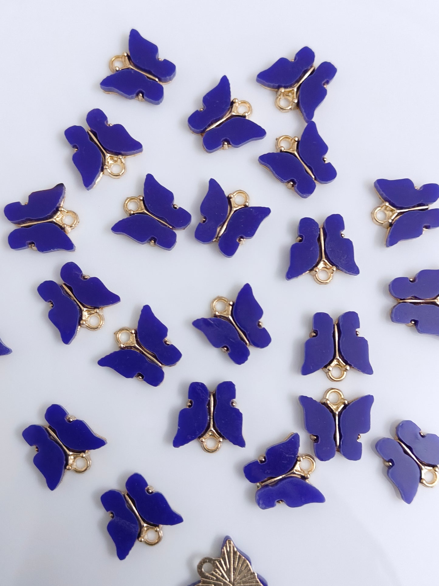 Butterfly Enamel Charm - 1 Pc