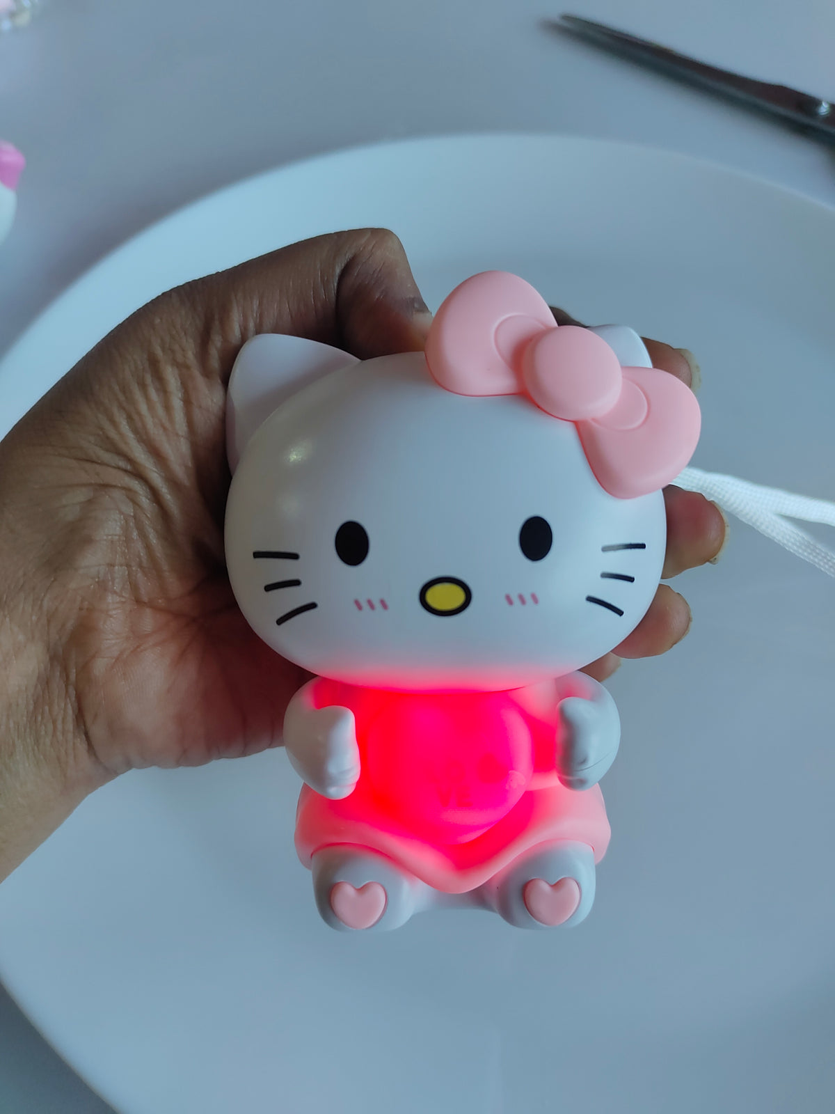 Love You Kitty Light Keychain