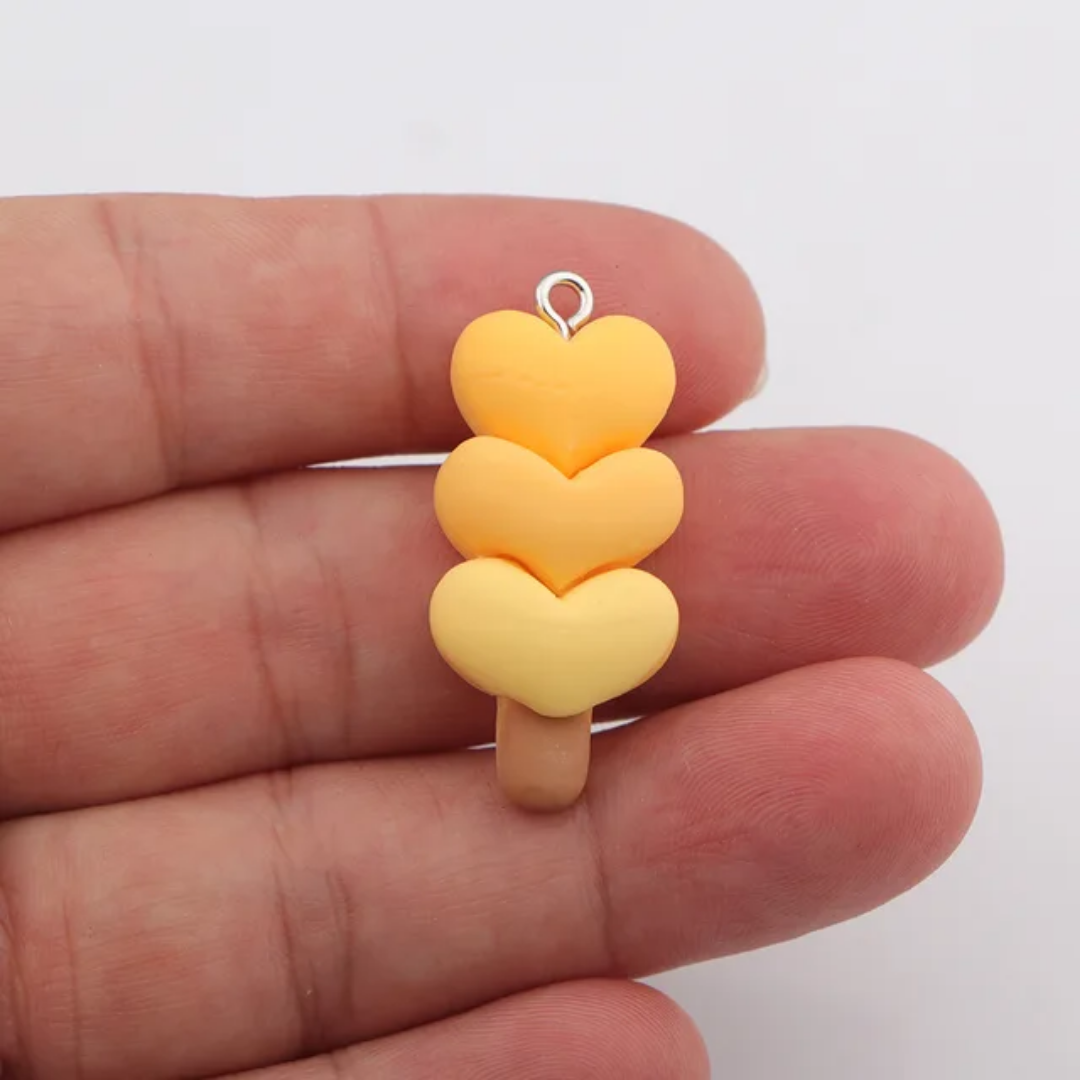 Kawaii Keychain Gradient Resin Charm - 1 Piece