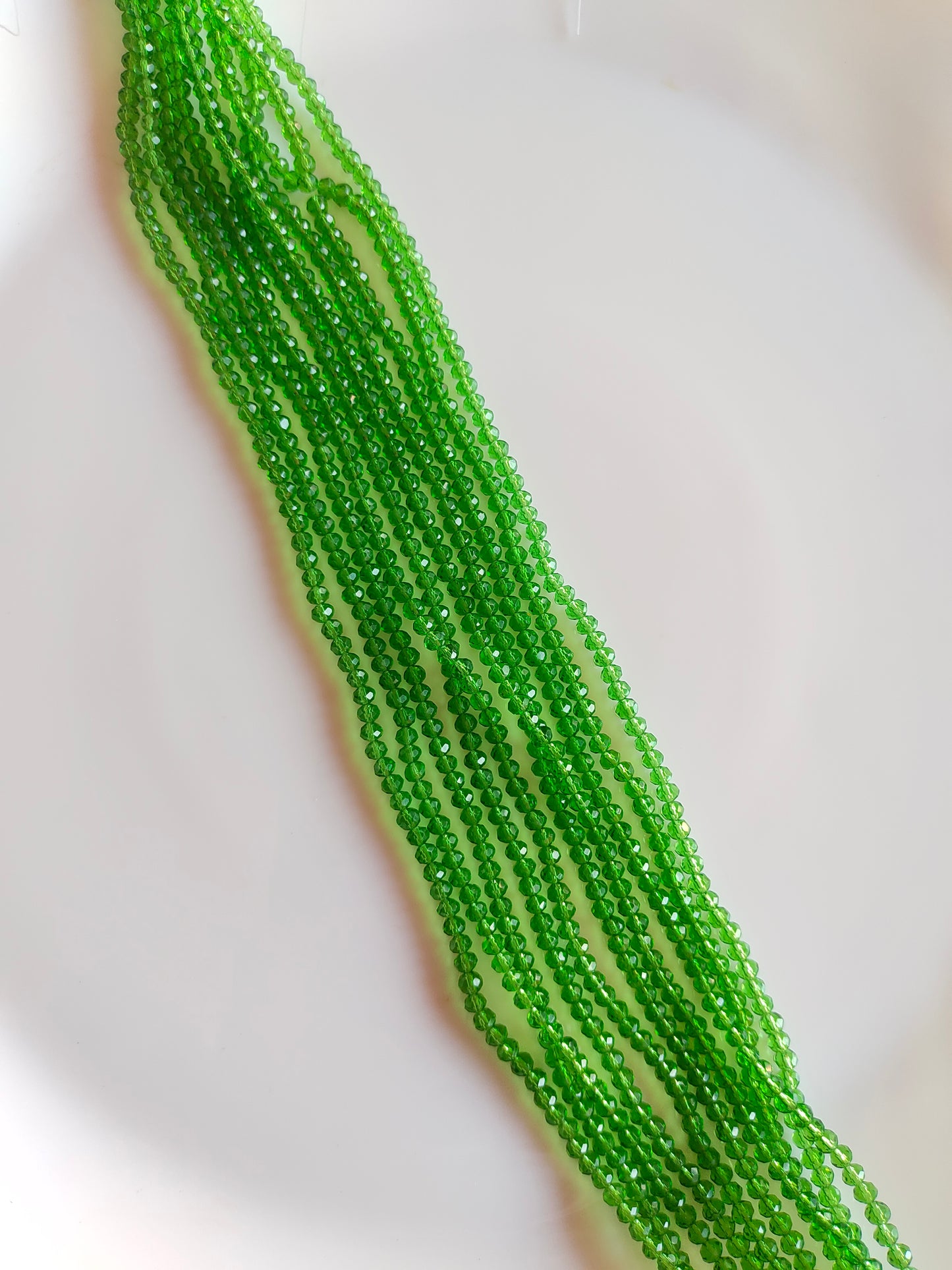 4mm Crystal Beads Green