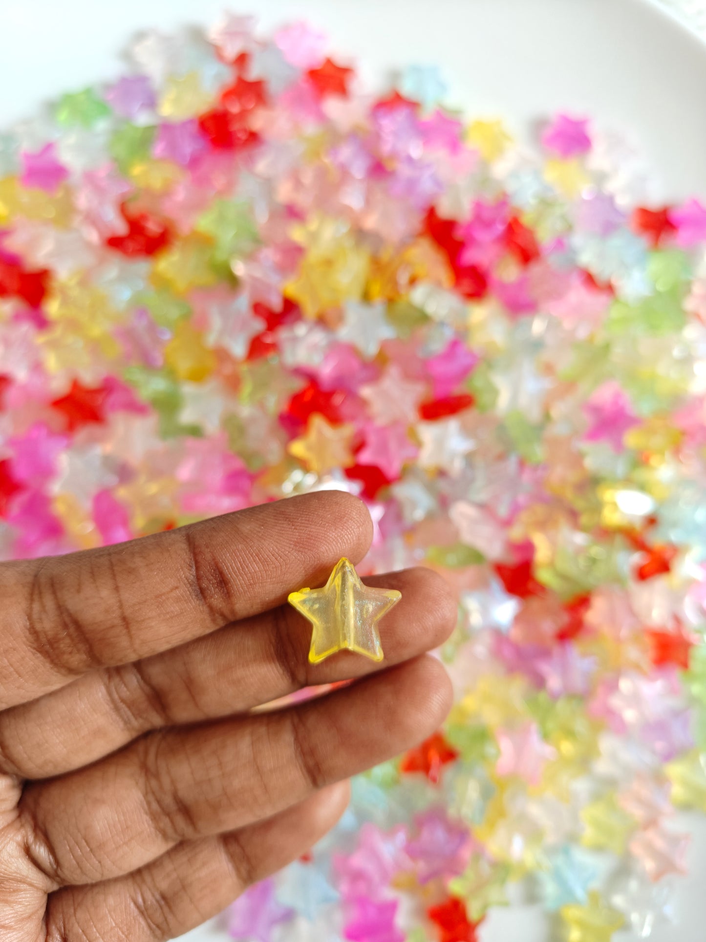 Glow In Dark Star Beads 20g (45-50 pieces)