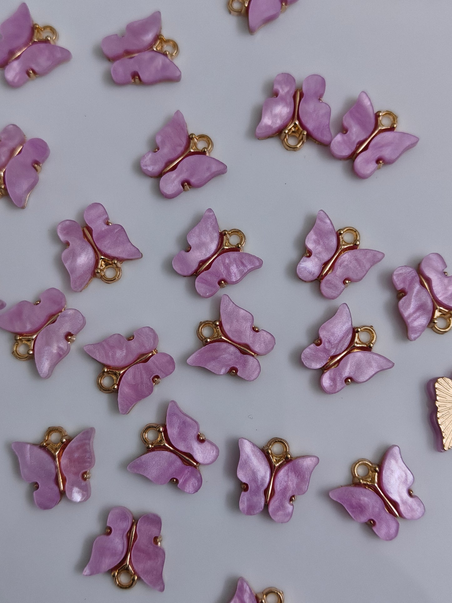 Butterfly Enamel Charm - 1 Pc