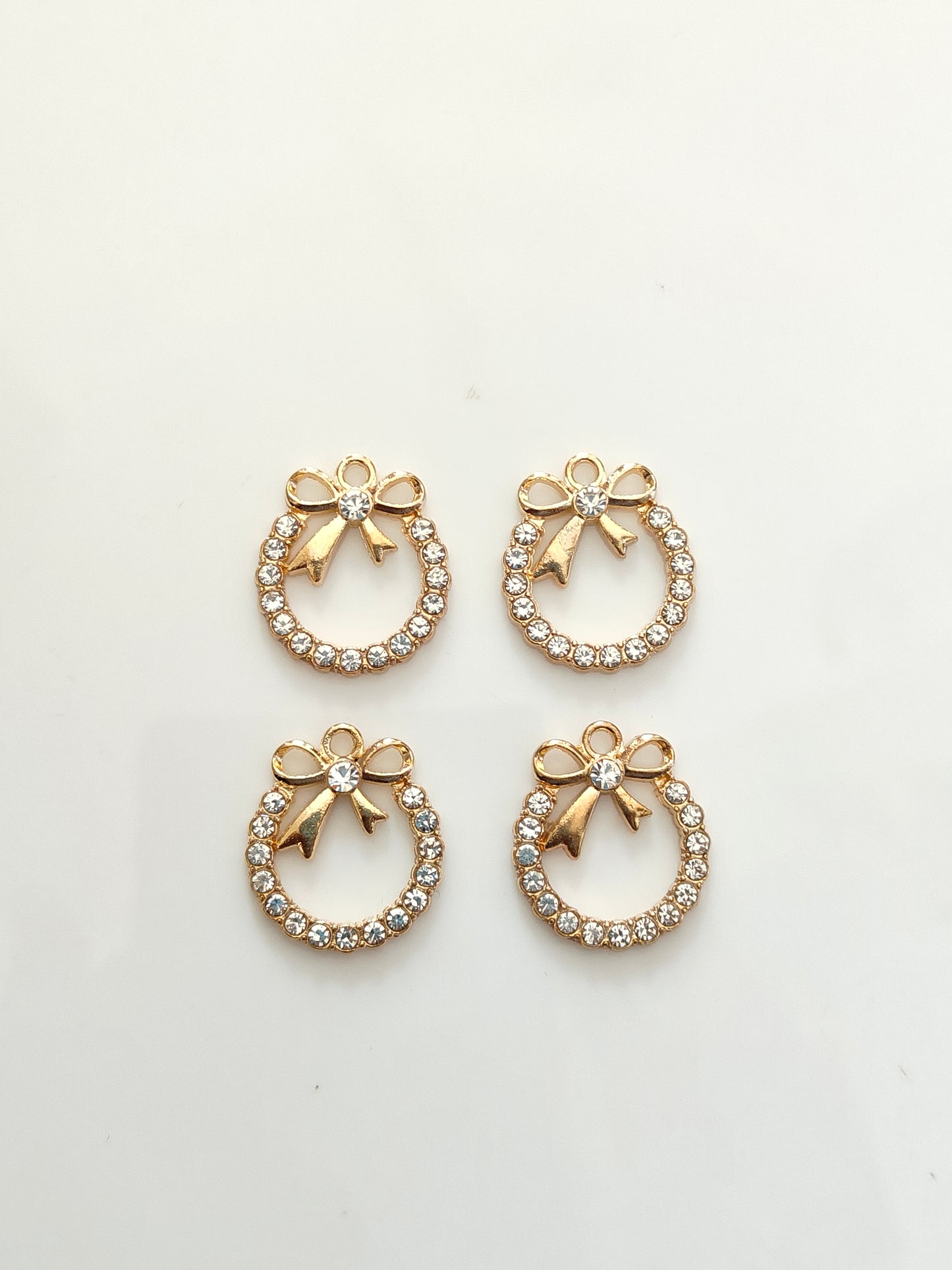 Round Bow Charm - 1 Piece