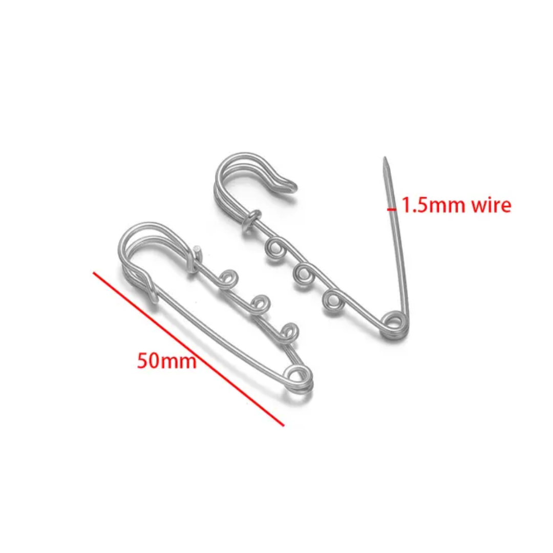 Paper Clip Stainless Steel Connector Charm - 1 Piece