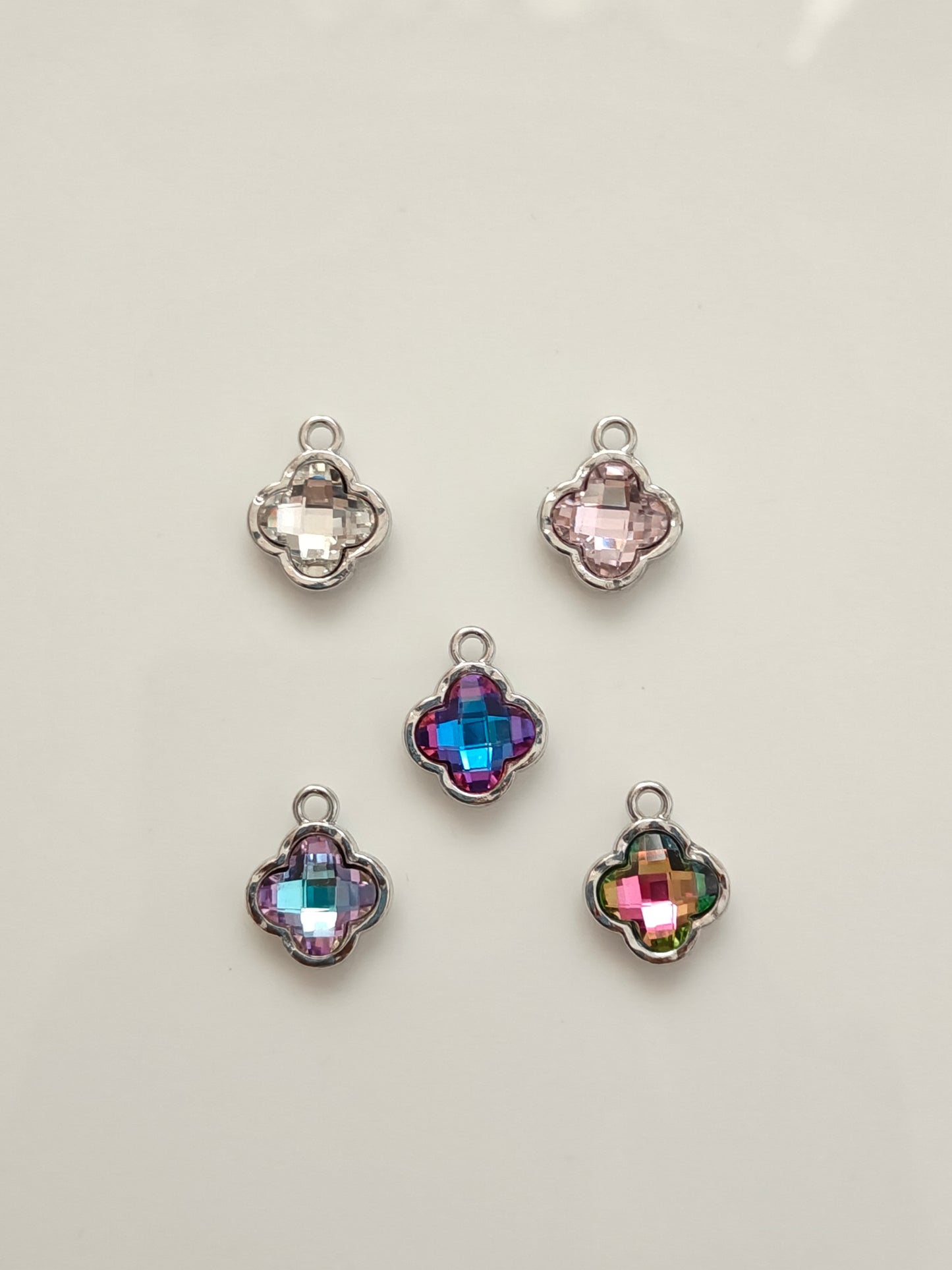 Clover Silver Base Charm - 1 Piece