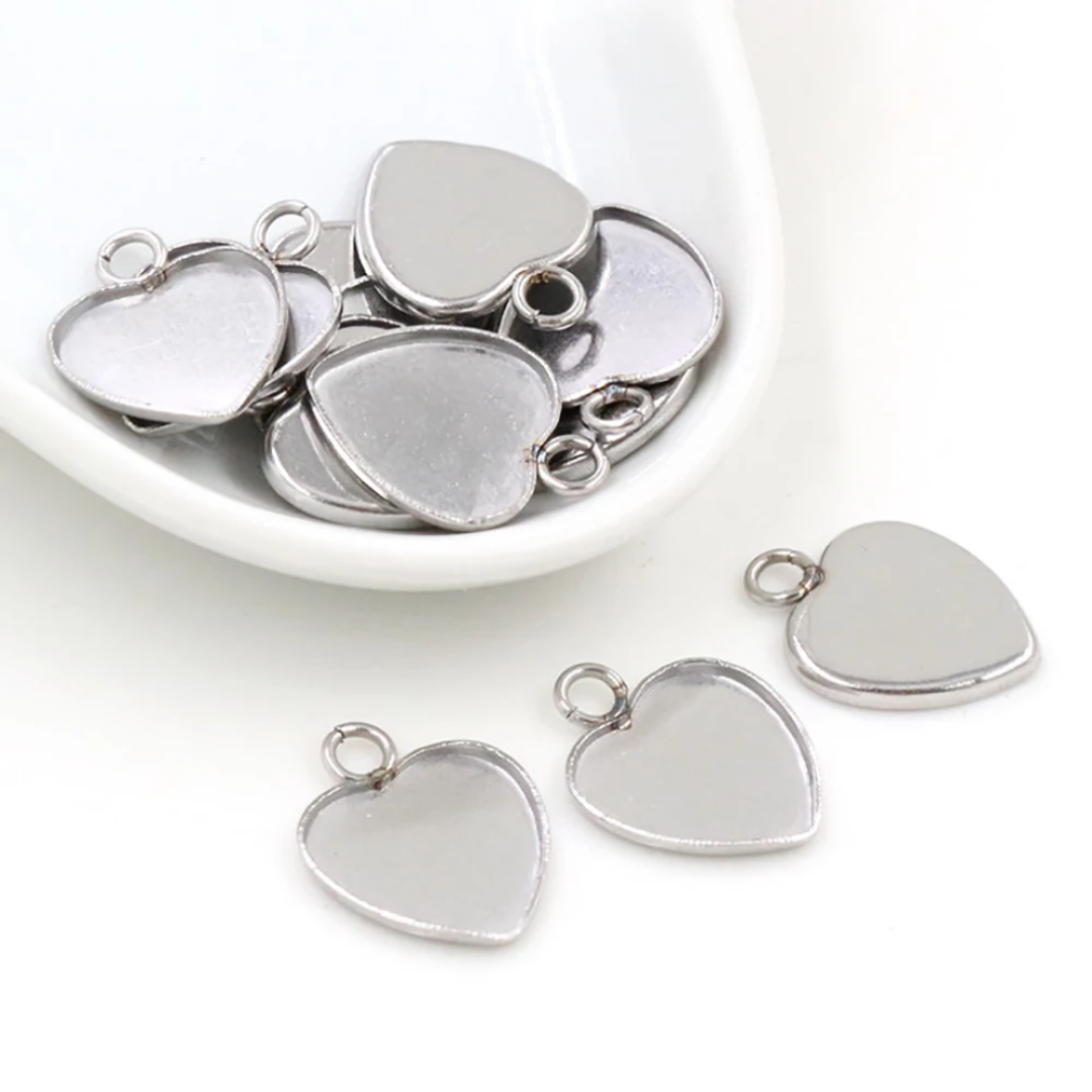 Stainless Steel Heart Base - 1 Piece