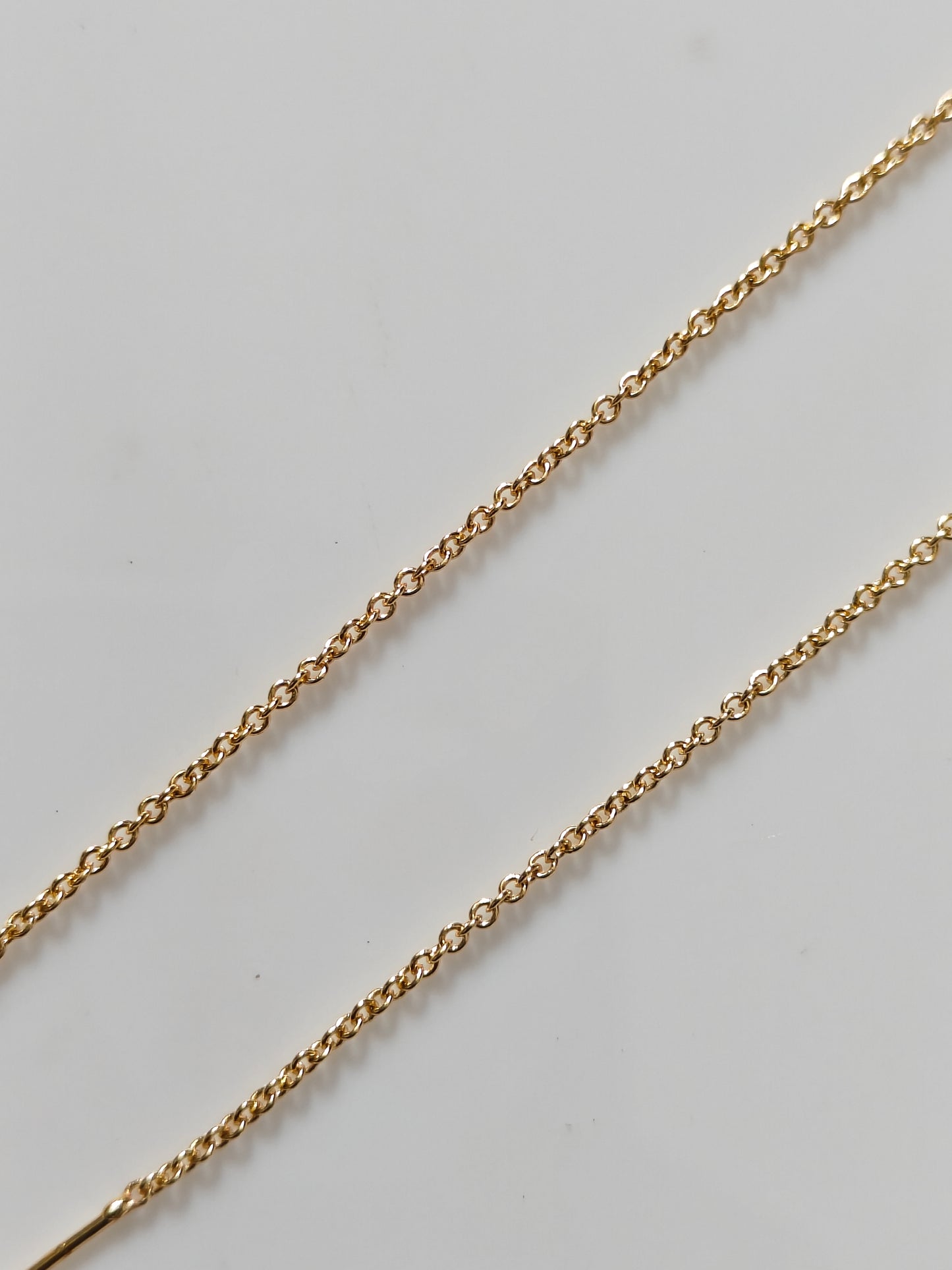 14k Gold plated chain with needle connectors - 45cms