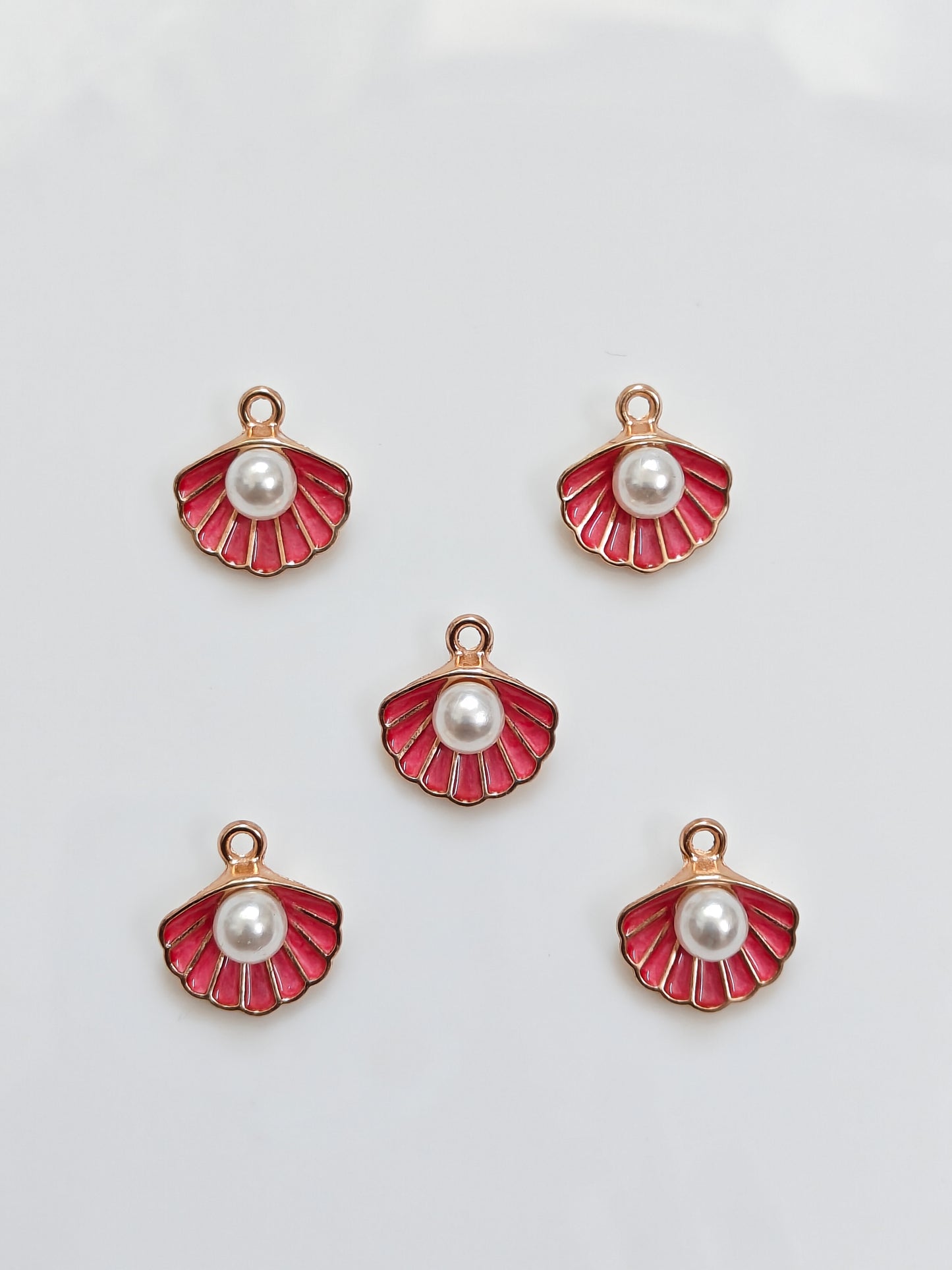 Shell Enamel Charm - 1 Piece
