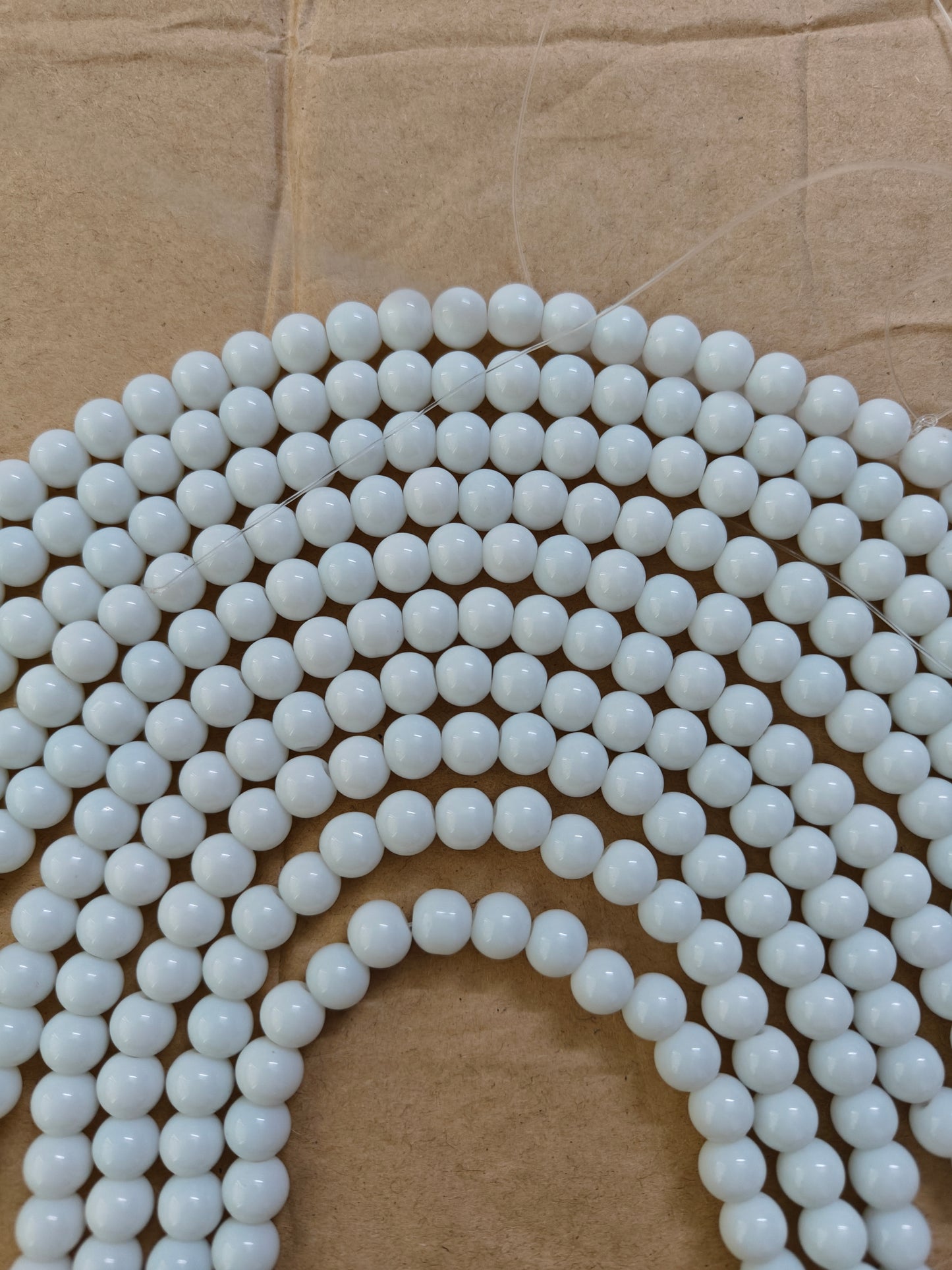 Jelly Beads White - approx. 100 beads
