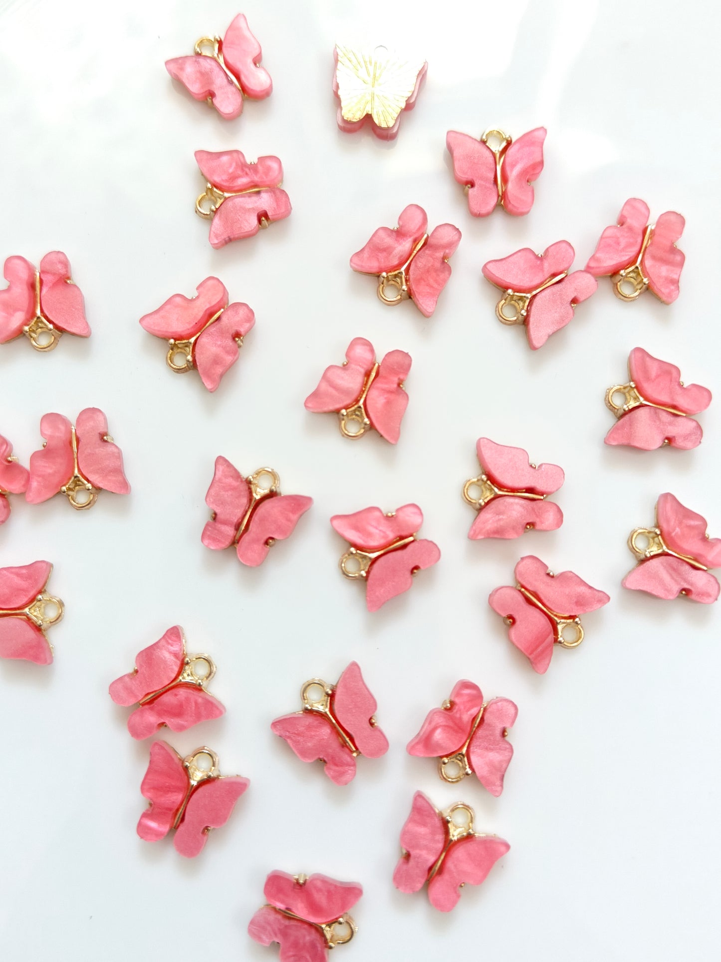 Butterfly Enamel Charm - 1 Pc
