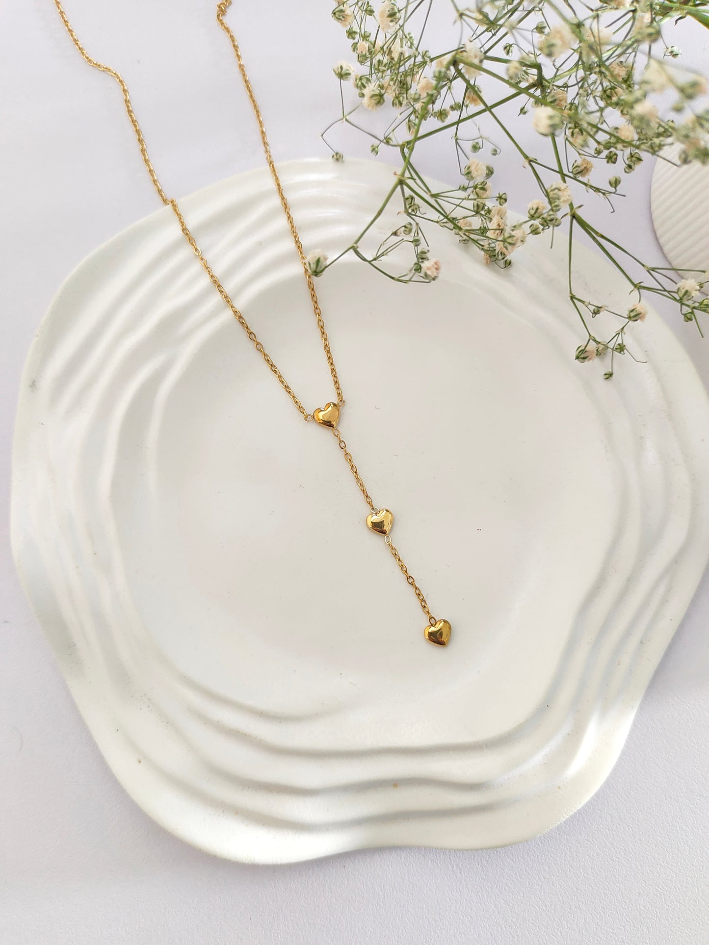 Mini Heart Y Drop Chain