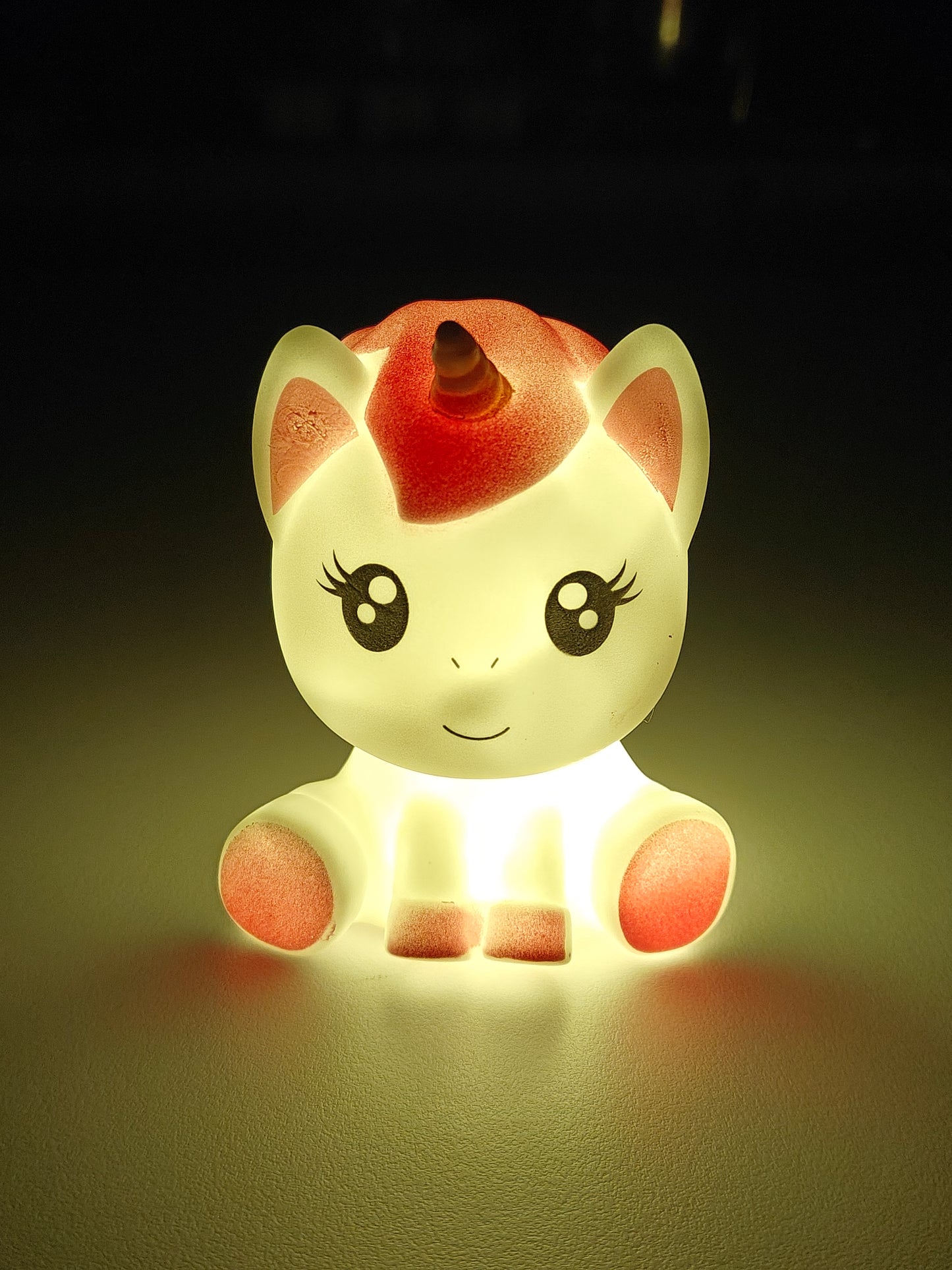 Mini Unicorn Lamp - Yellow/White (1 Piece)