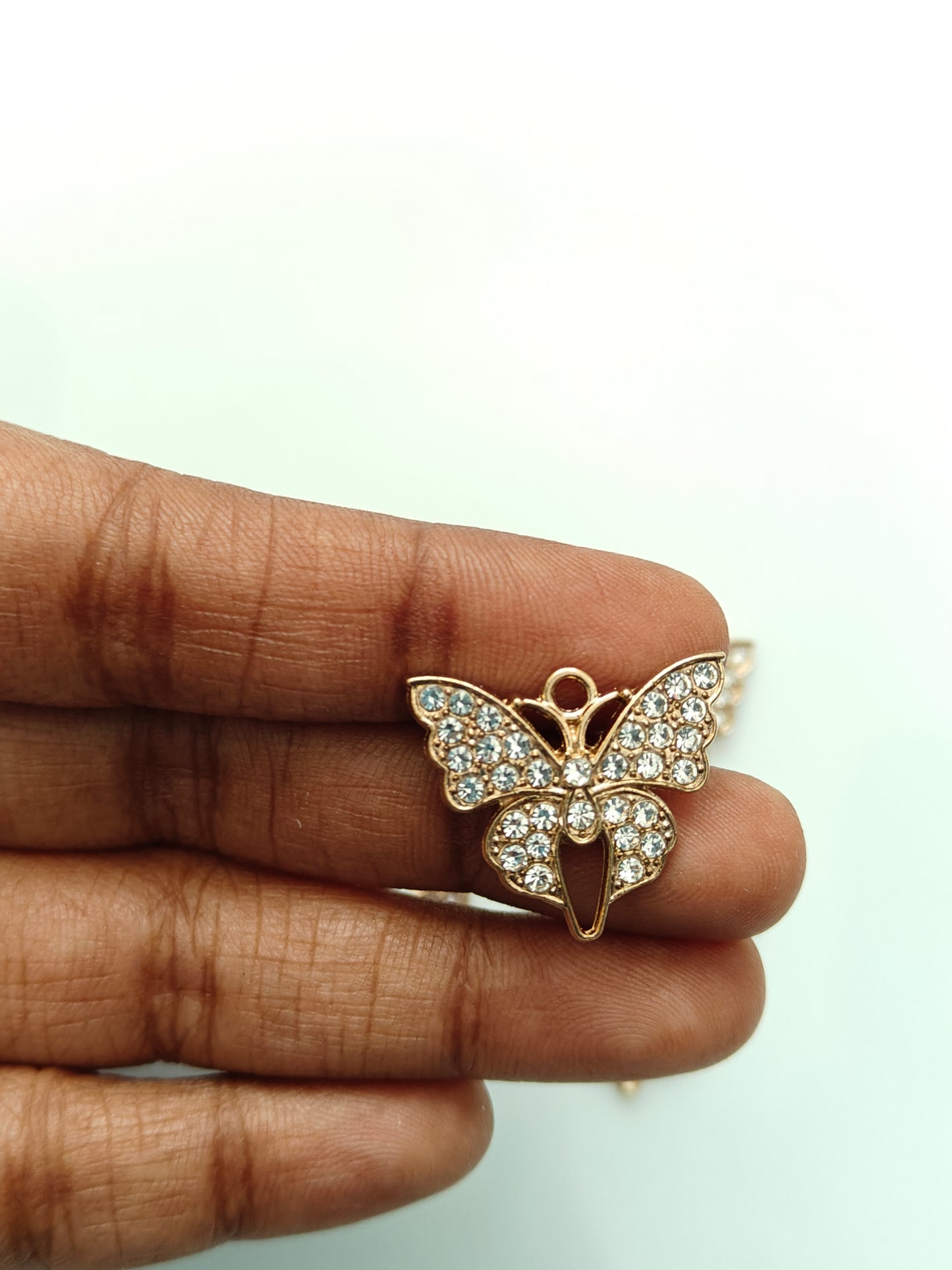 Butterfly Rhinestone Charm - 1 Pc