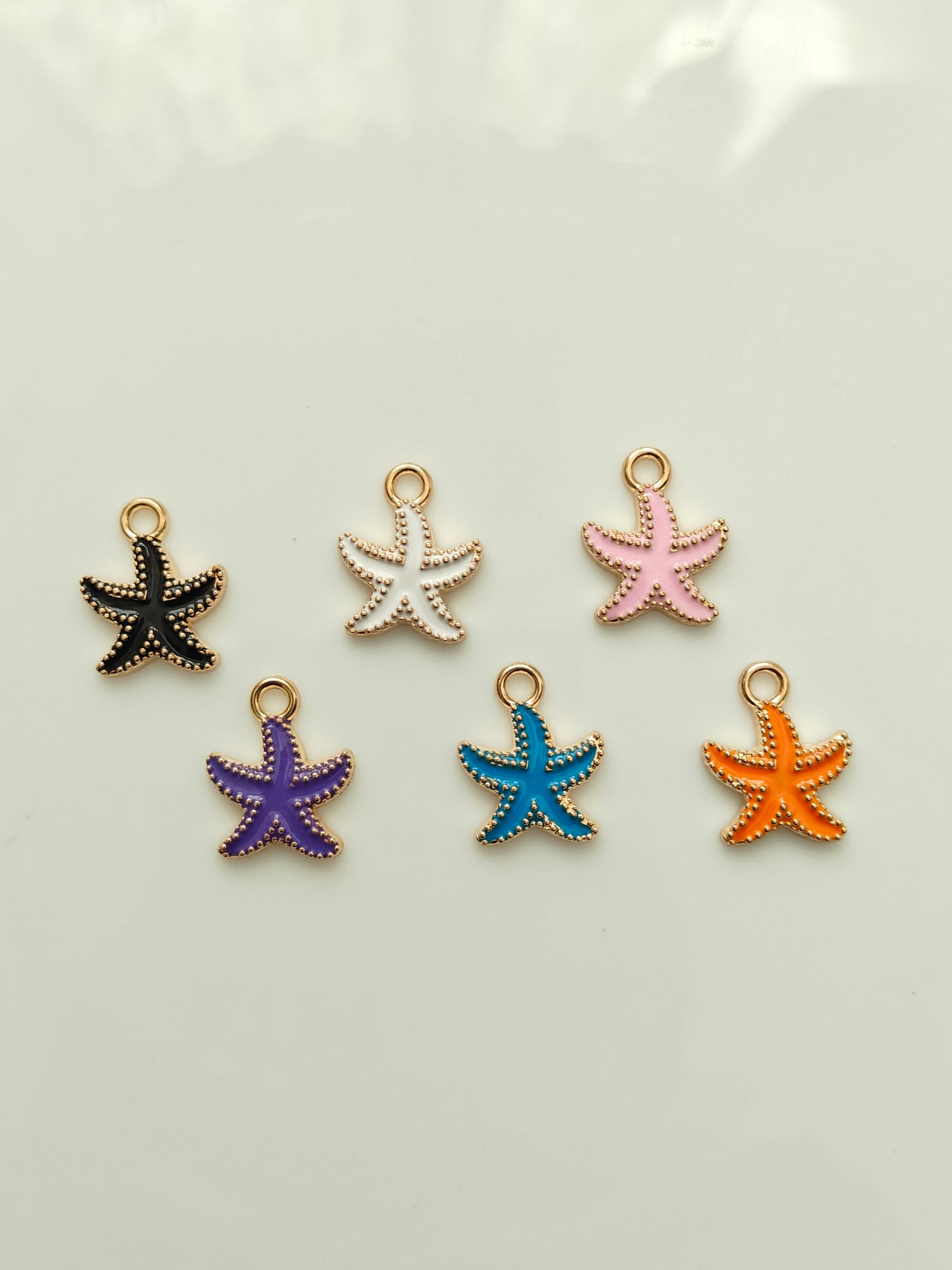 Starfish Enamel Charm - 1 Pc
