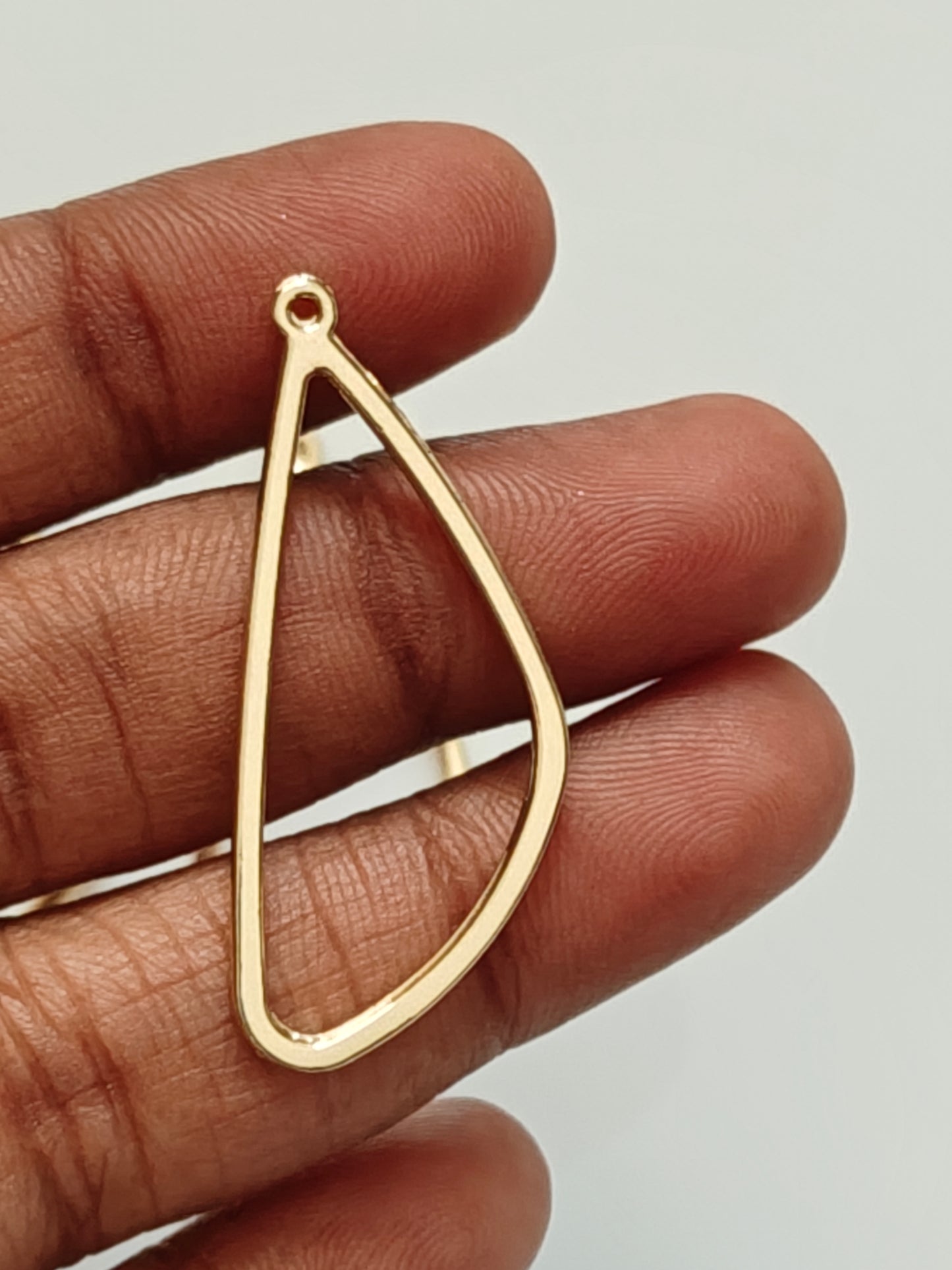 Curved Triangle Open Bezel 15*36mm - 1 Piece