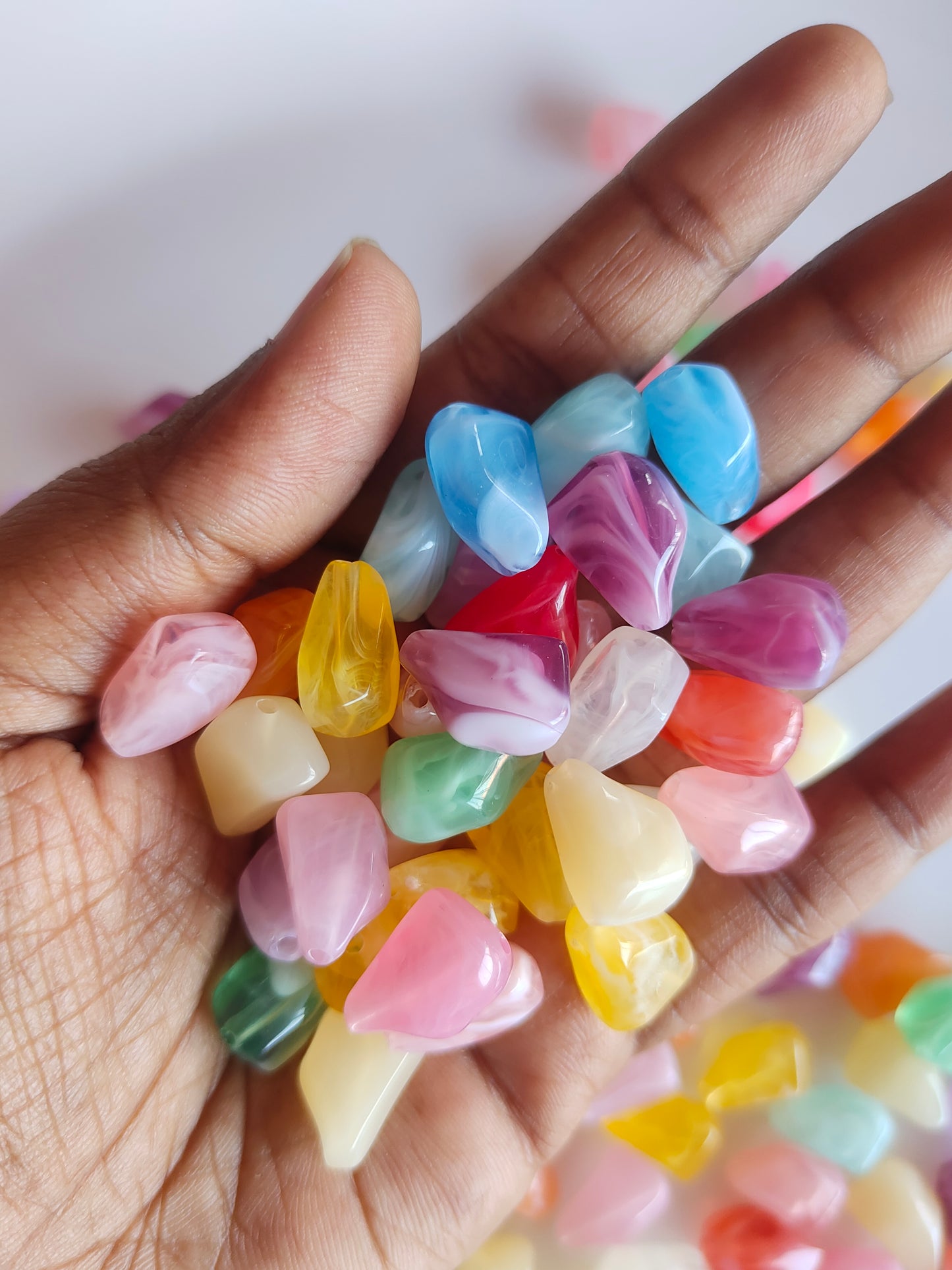 Colored Stone Beads 20g