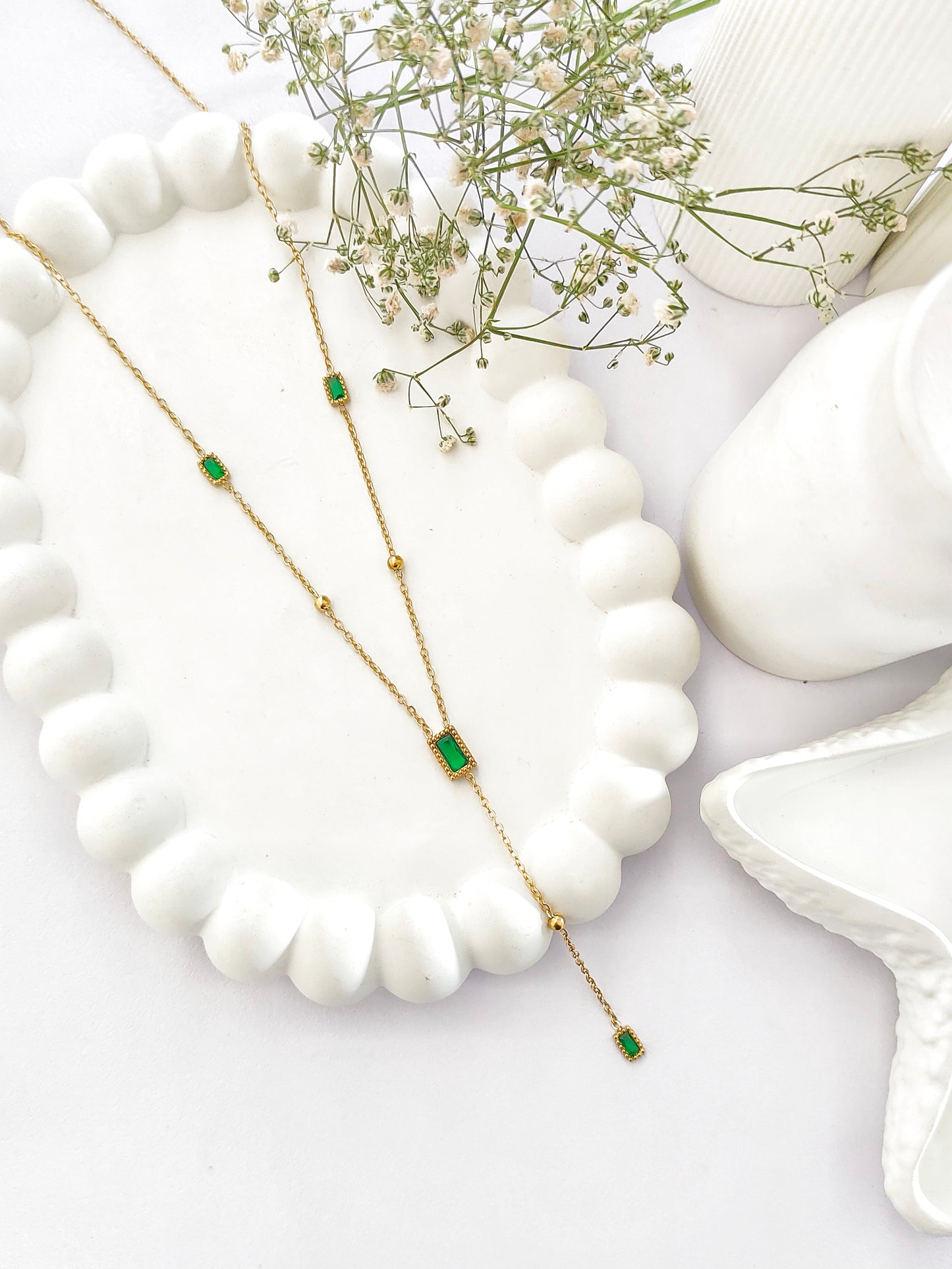 Emerald Grace Y Drop Chain