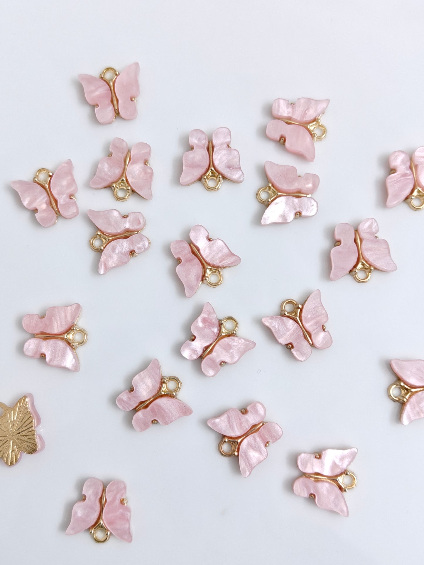 Butterfly Enamel Charm - 1 Pc