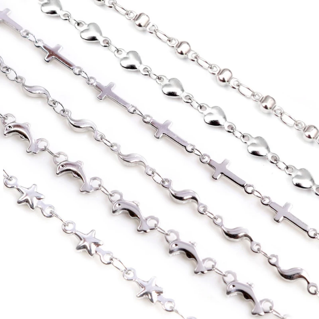 Stainless Steel Link Chains - 45-50 cms