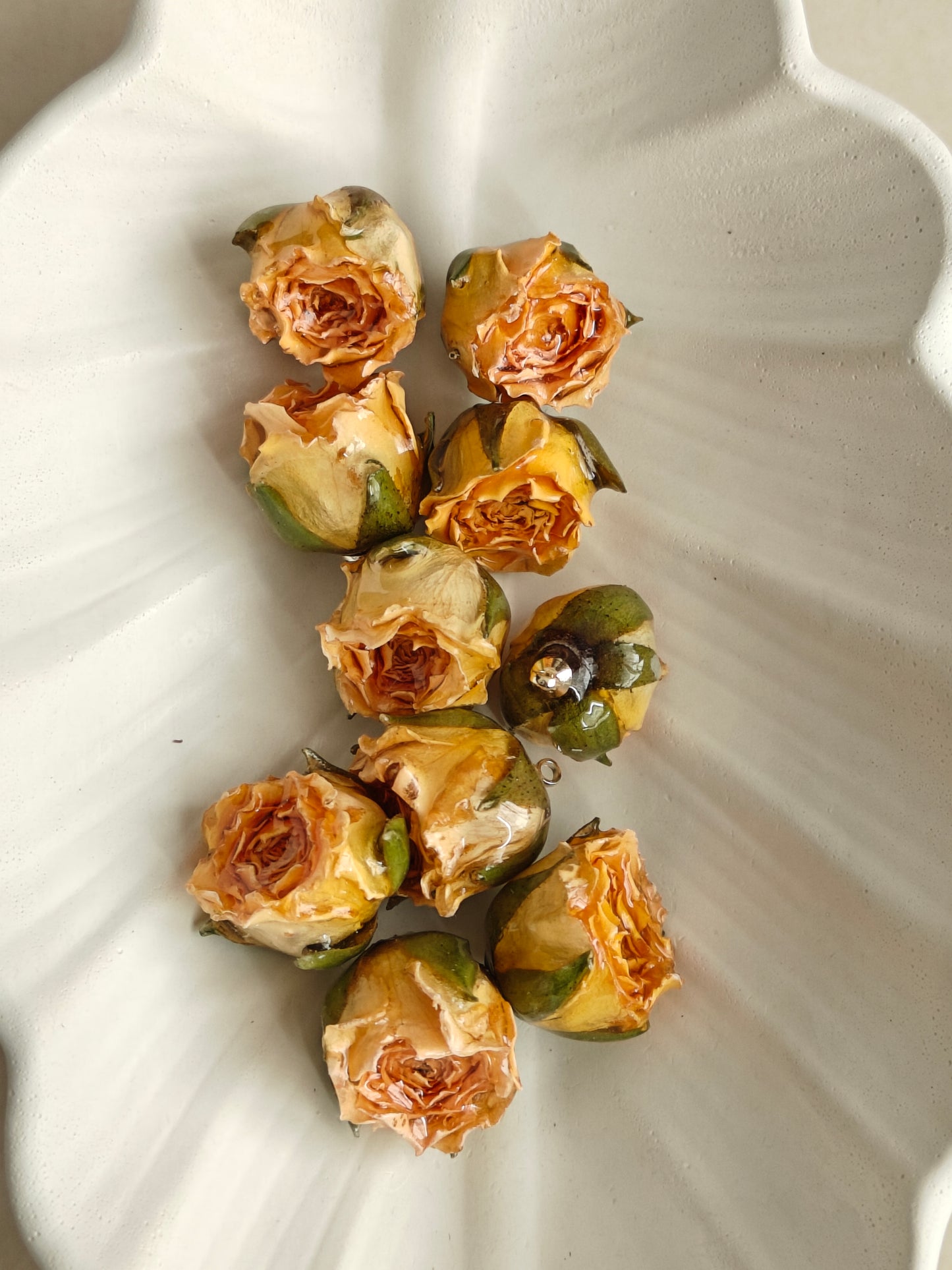 Resin Rose Charms - 1 Piece