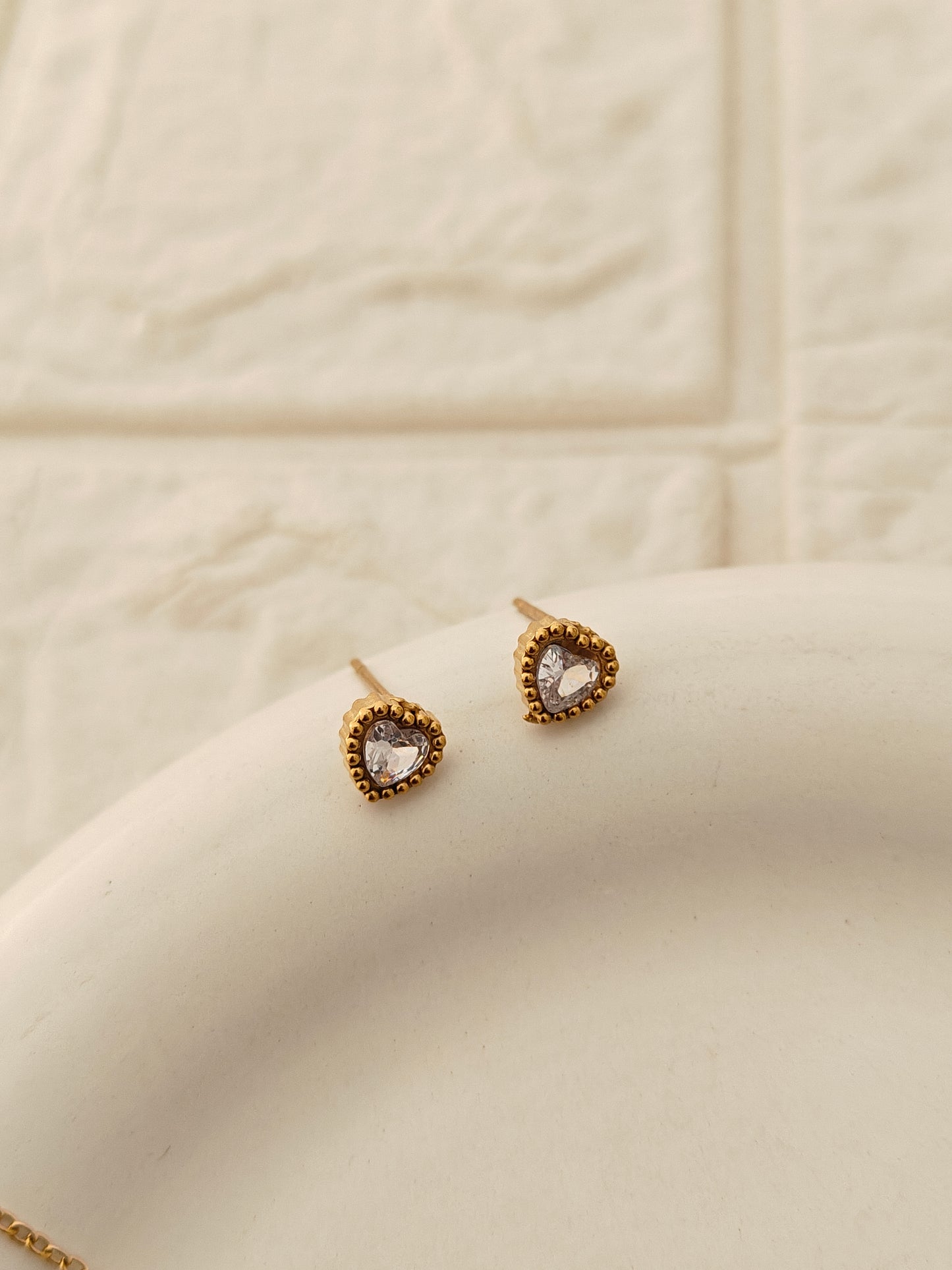 Aurora Heart Combo Set - Stud, Chain