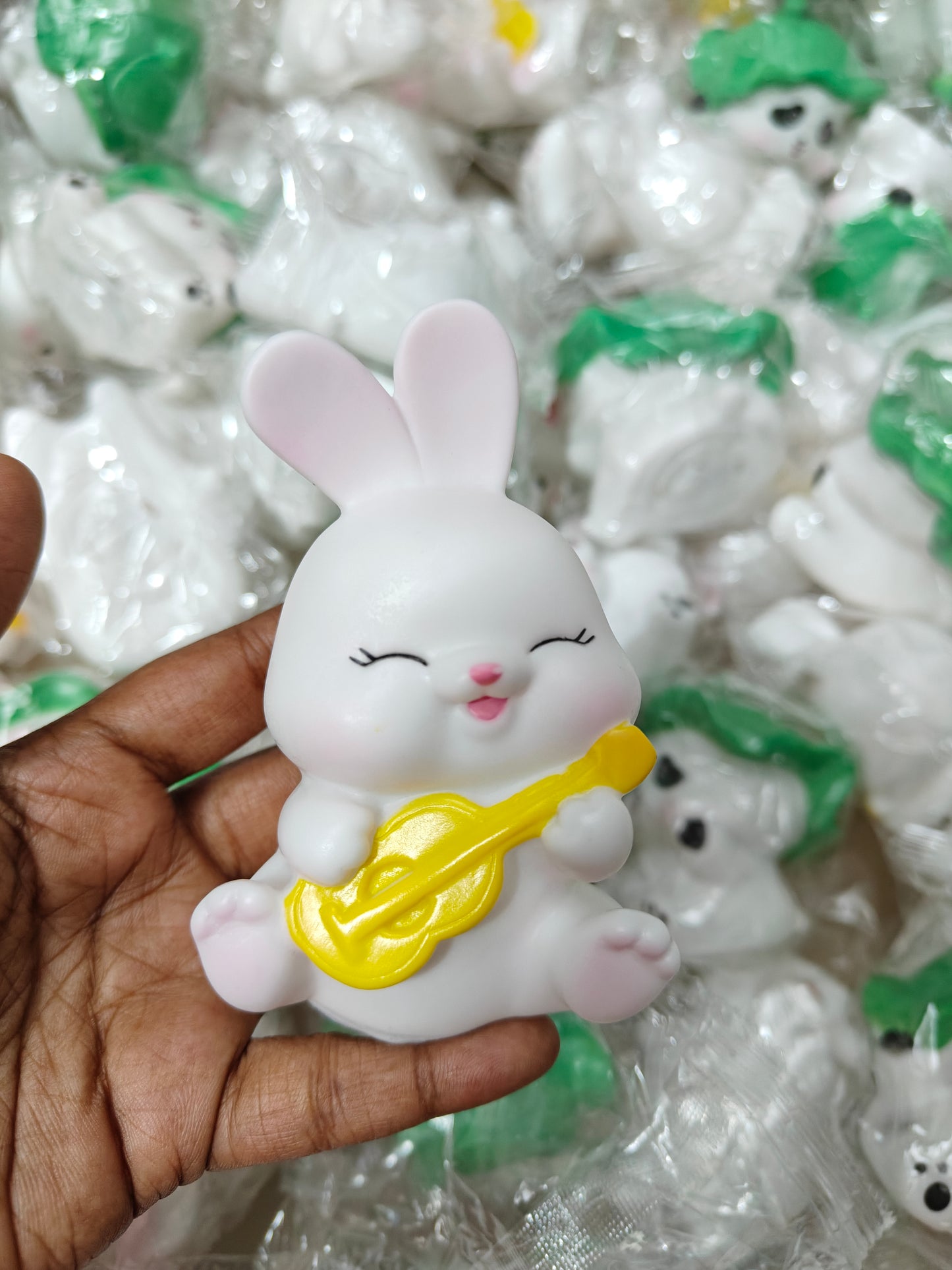 Mini Bunny With Guitar Lamp