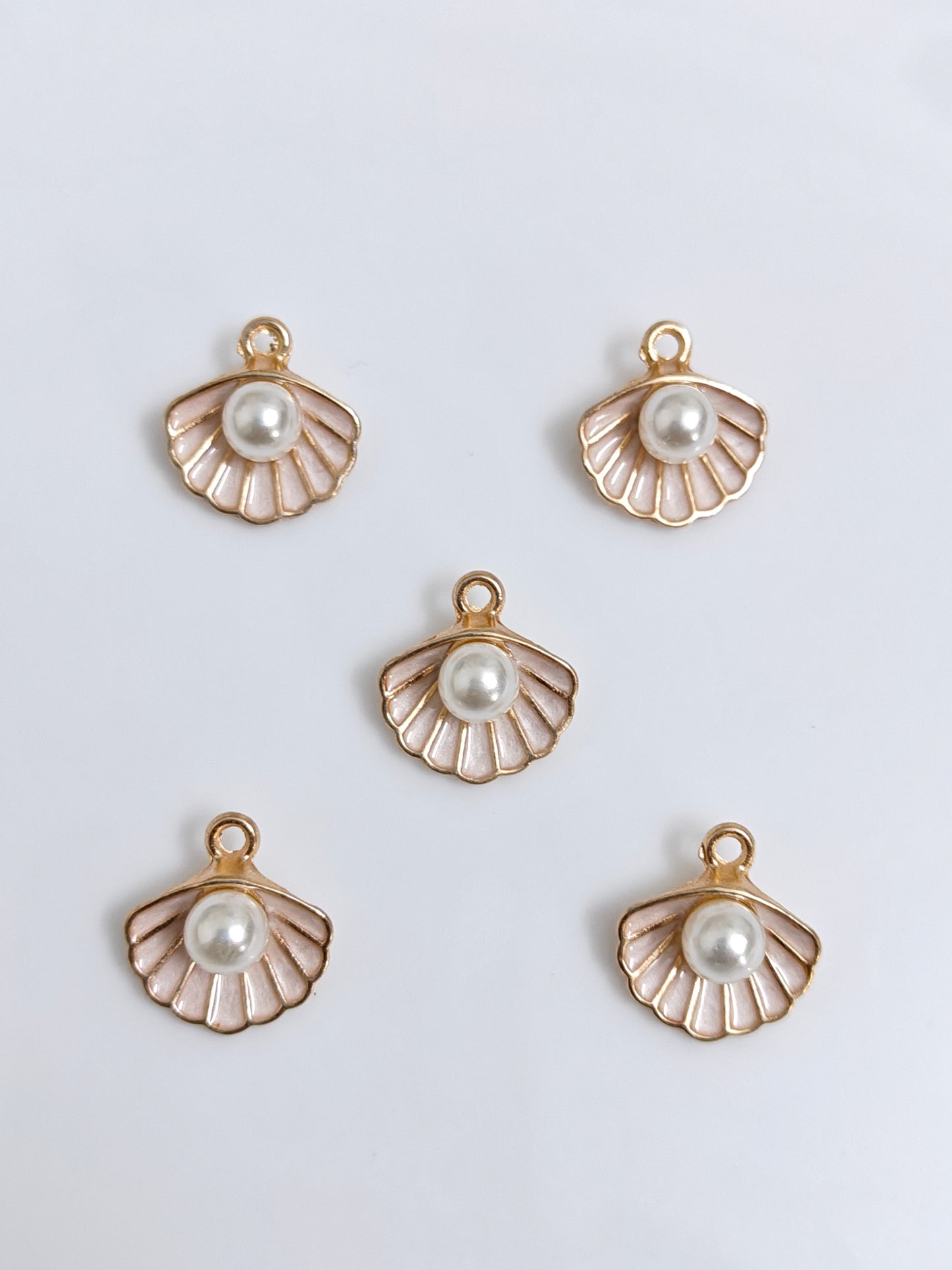 Shell Enamel Charm - 1 Piece