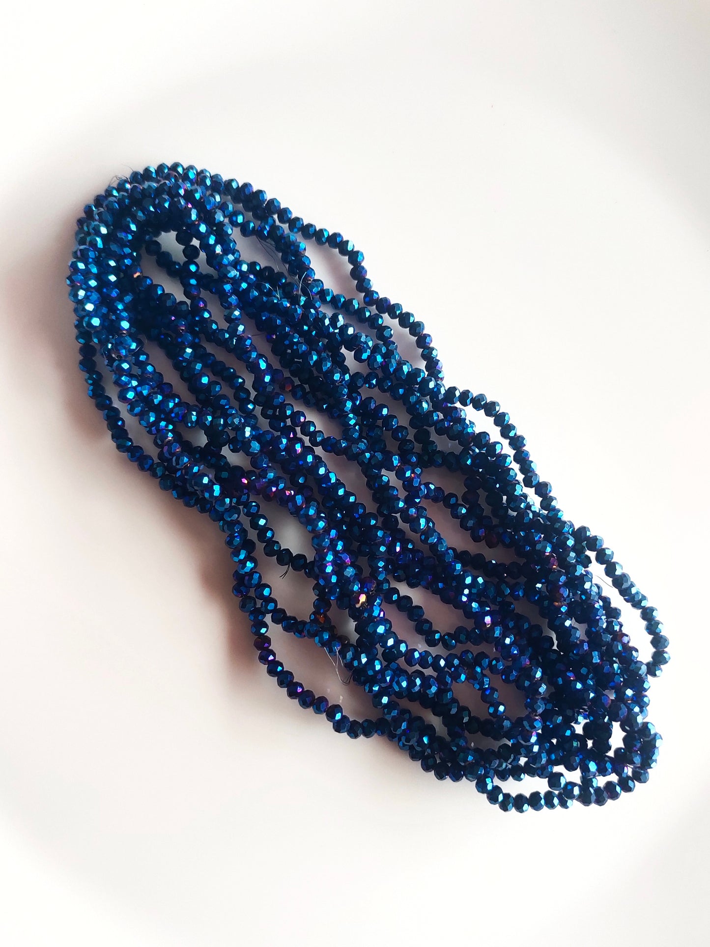4mm Crystal Beads Dark Blue