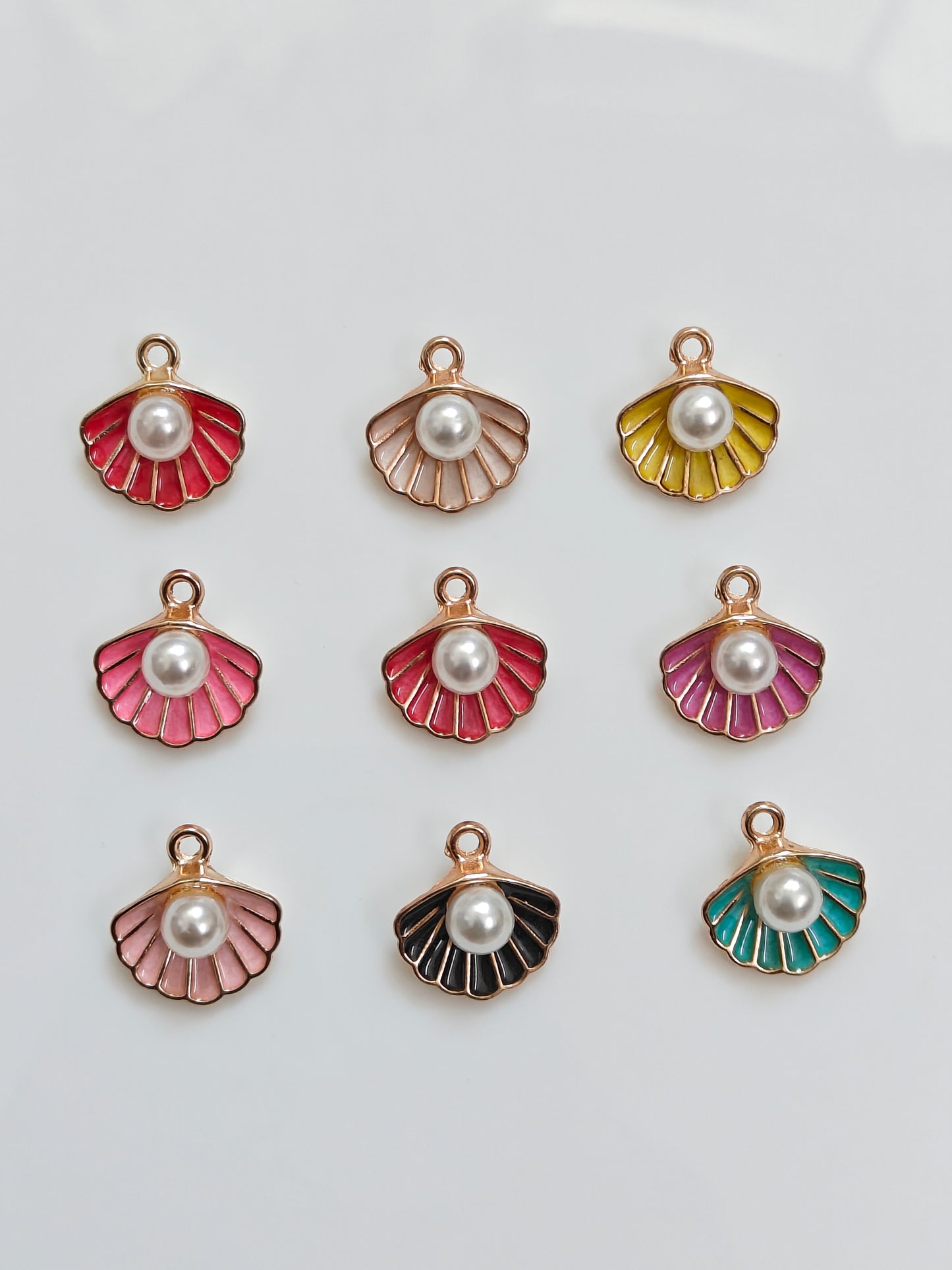 Shell Enamel Charm - 1 Piece