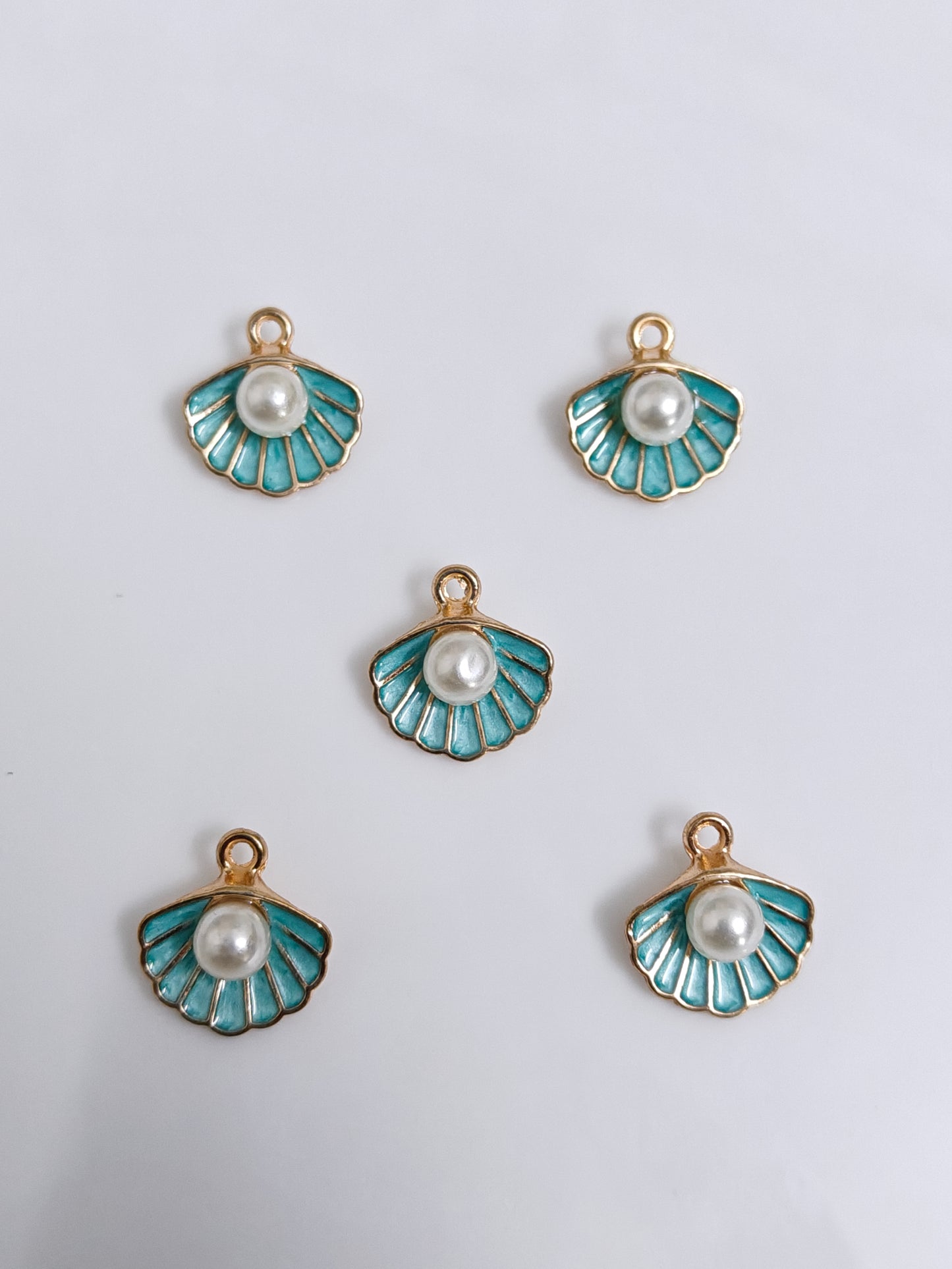 Shell Enamel Charm - 1 Piece