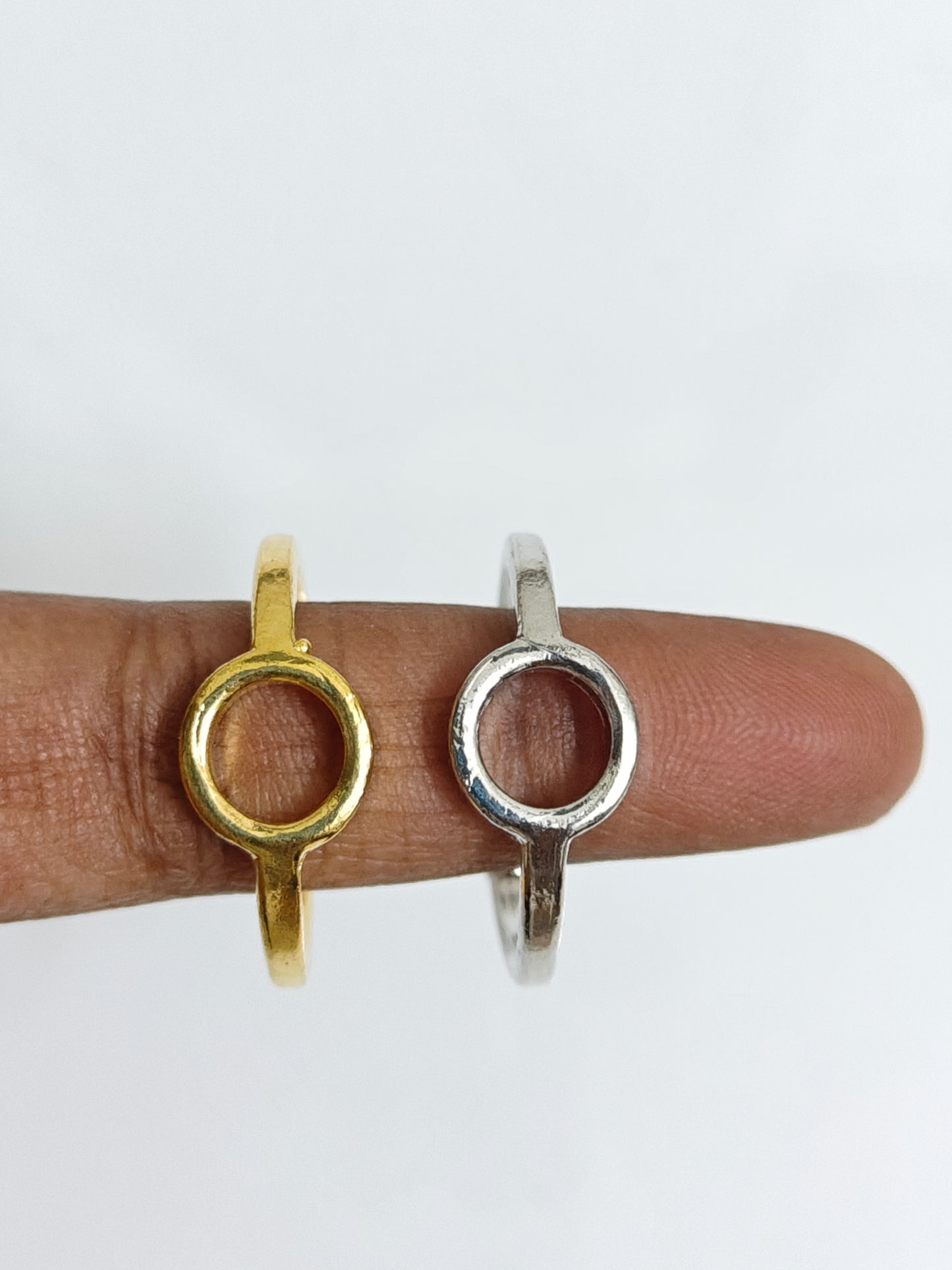 Round Open Ring 7mm - 1 Piece - Adjustable
