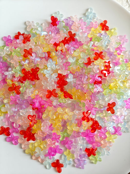 Glow In Dark Butterfly Beads 20g (25-30 pieces)