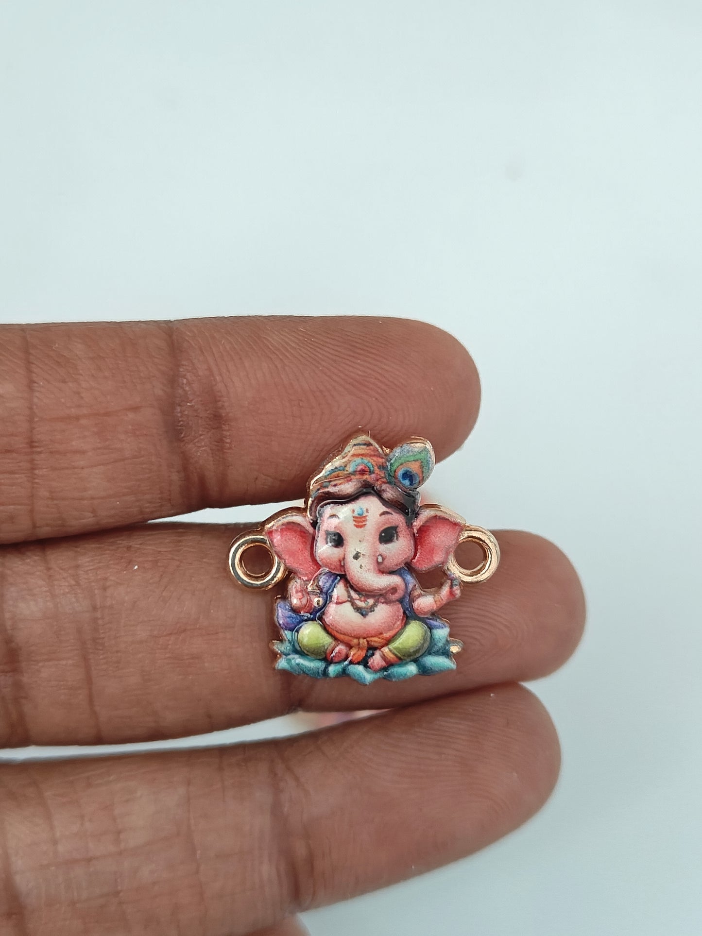 Lord Ganesha Connector Charm - 1 Piece