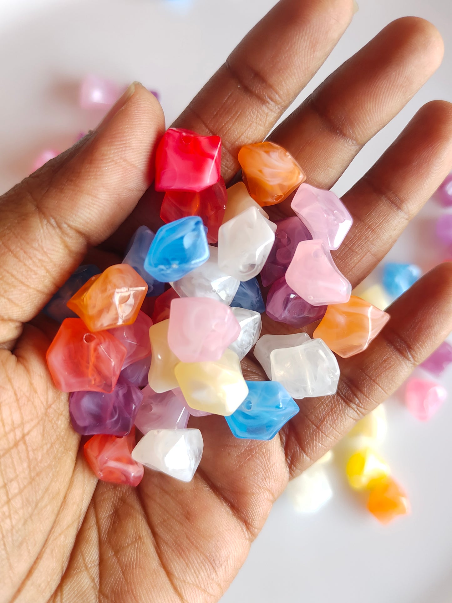 Colored Stone Beads 20g