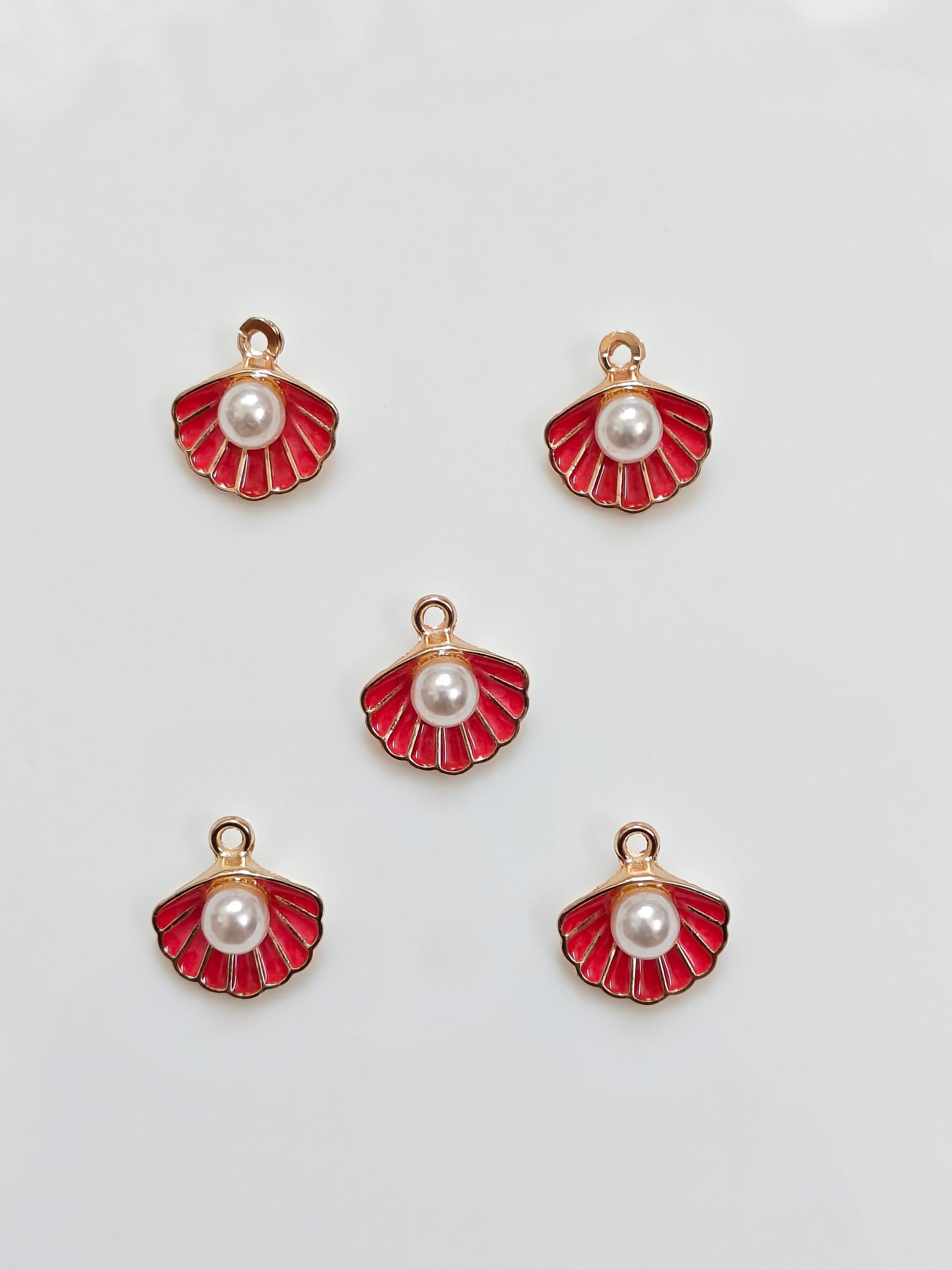 Shell Enamel Charm - 1 Piece