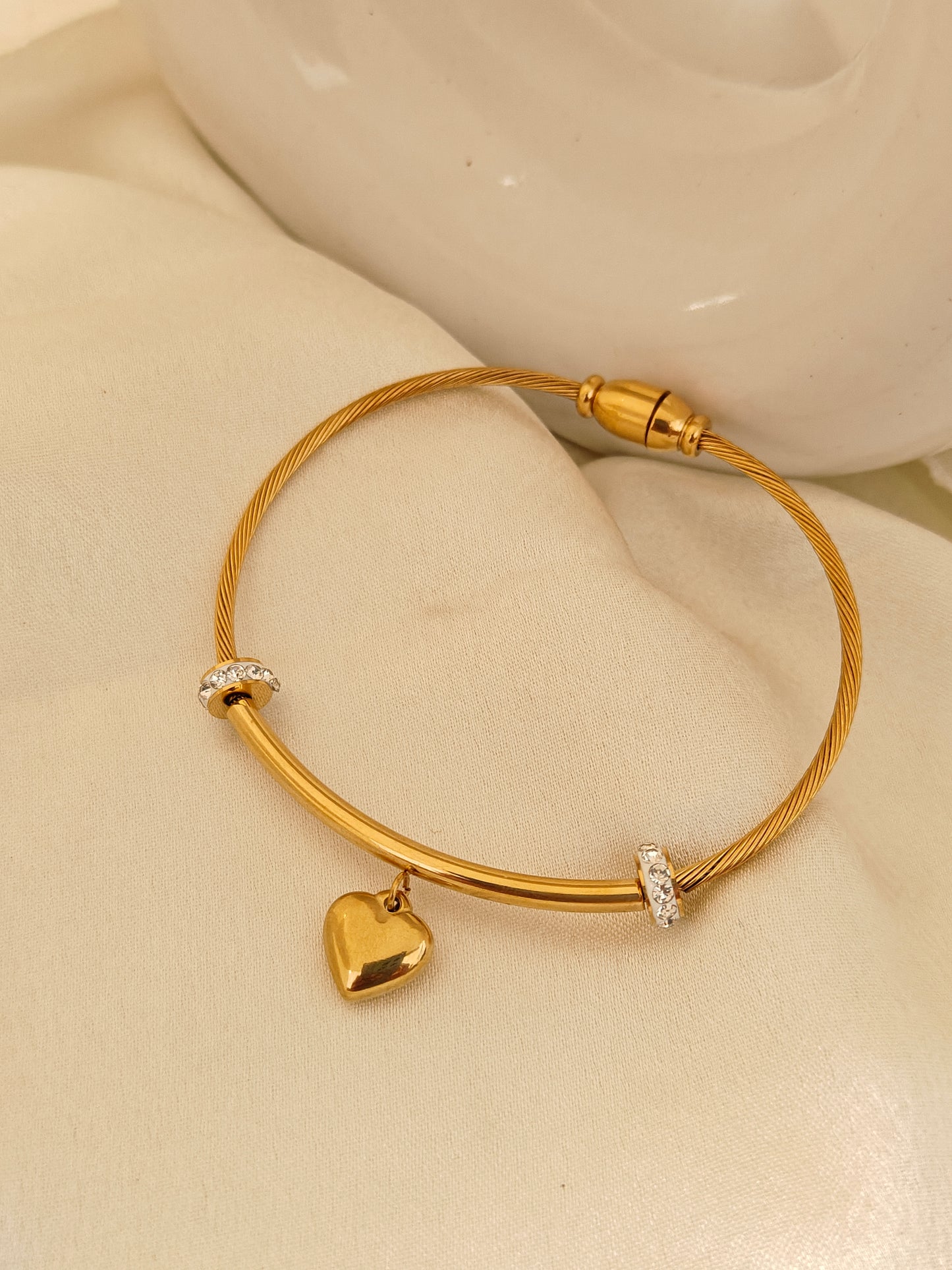 Minimalist Heart Kada