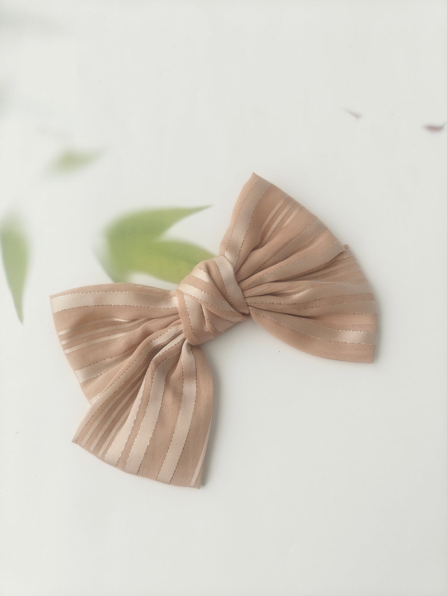 Satin Striped Bow