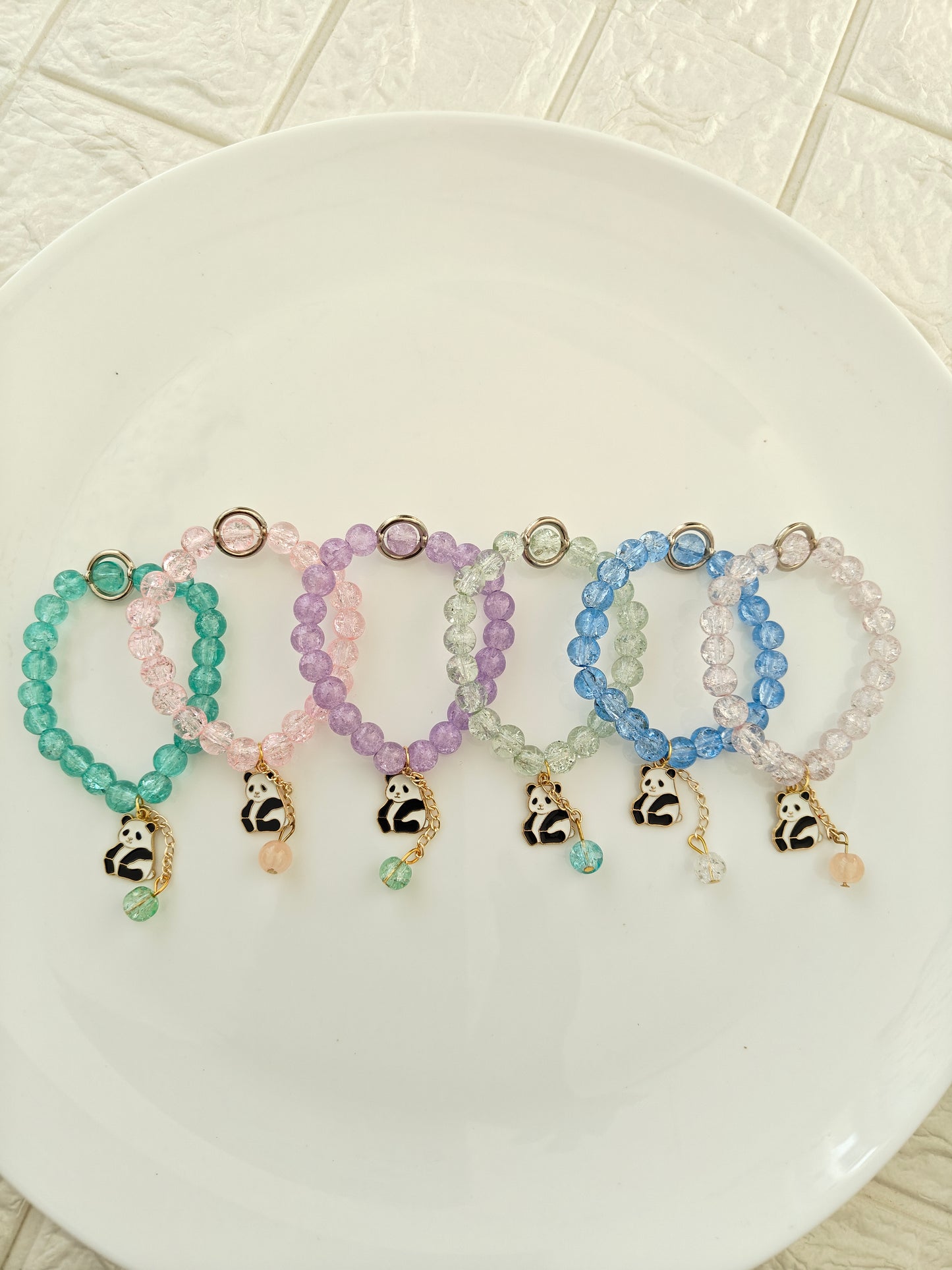 Beaded Panda Bracelet