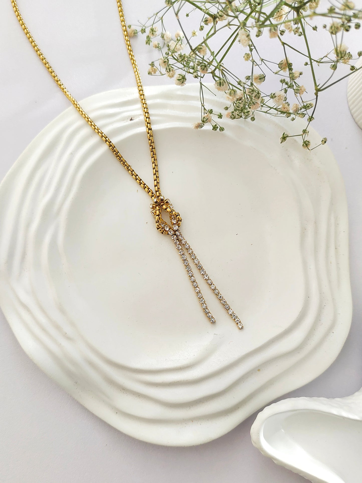 Crystal Knot Necklace