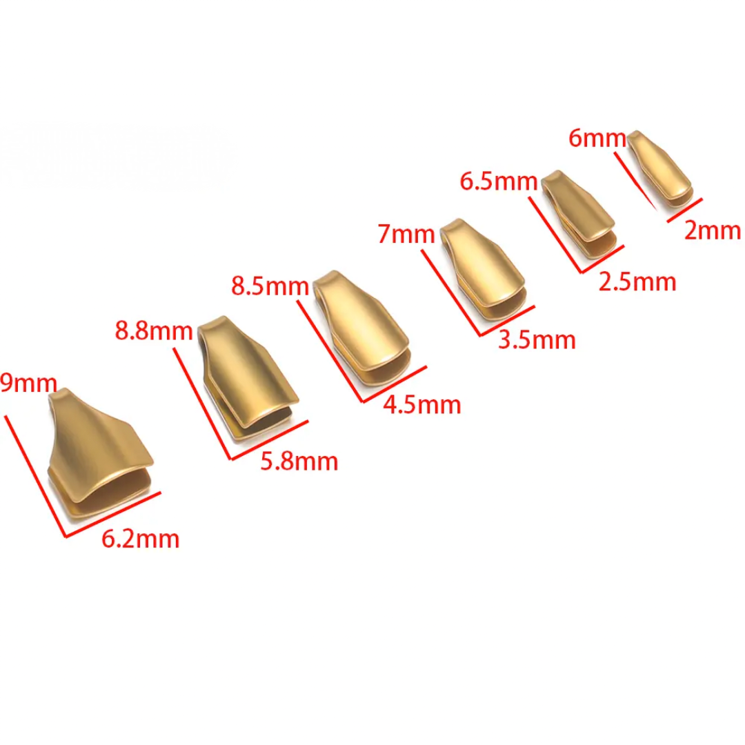 Flat Snake Link Connector SS 18k Gold PVD Plated - 1 Piece