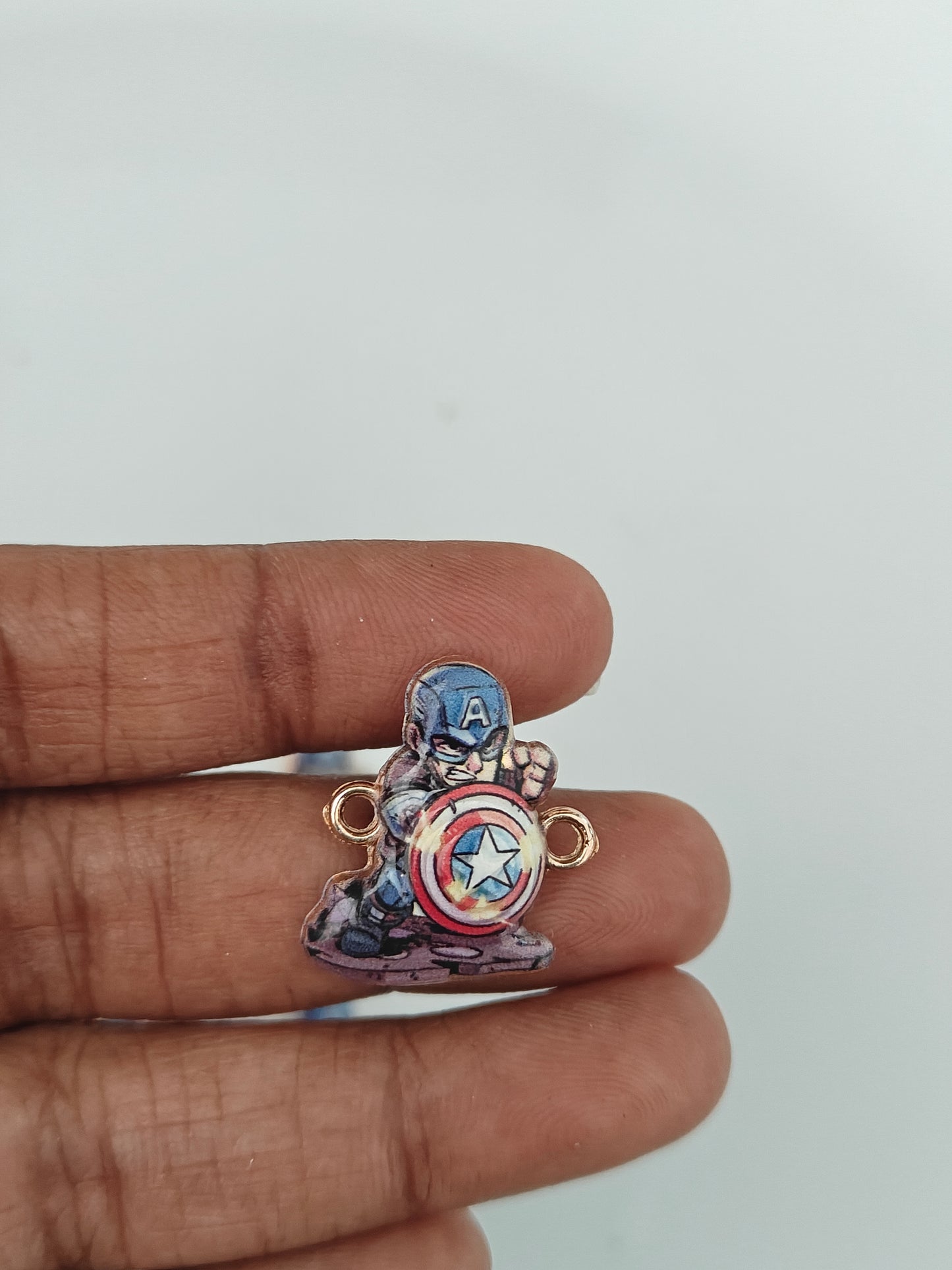 Captain America Connector Charm - 1 Piece