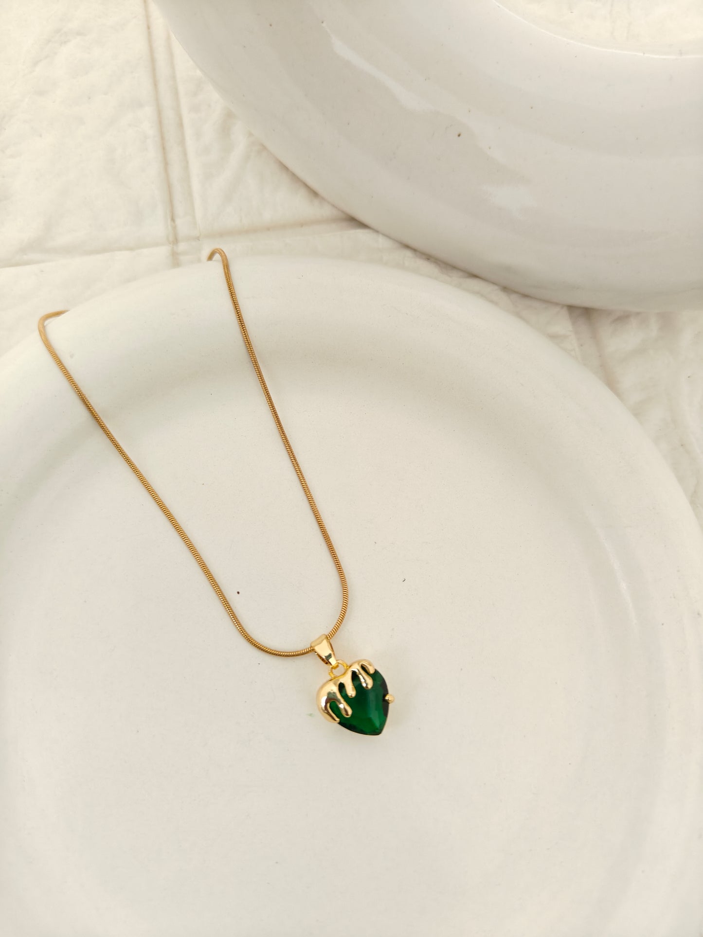 Crystal Drip Love Pendant