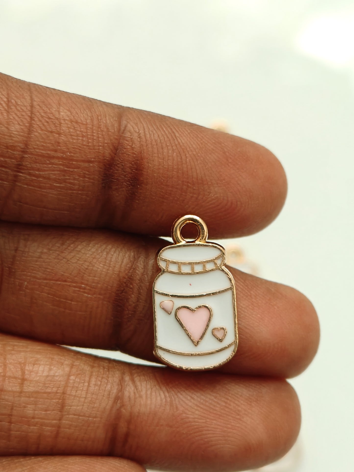 Bottle Enamel Charm - 1 Pc