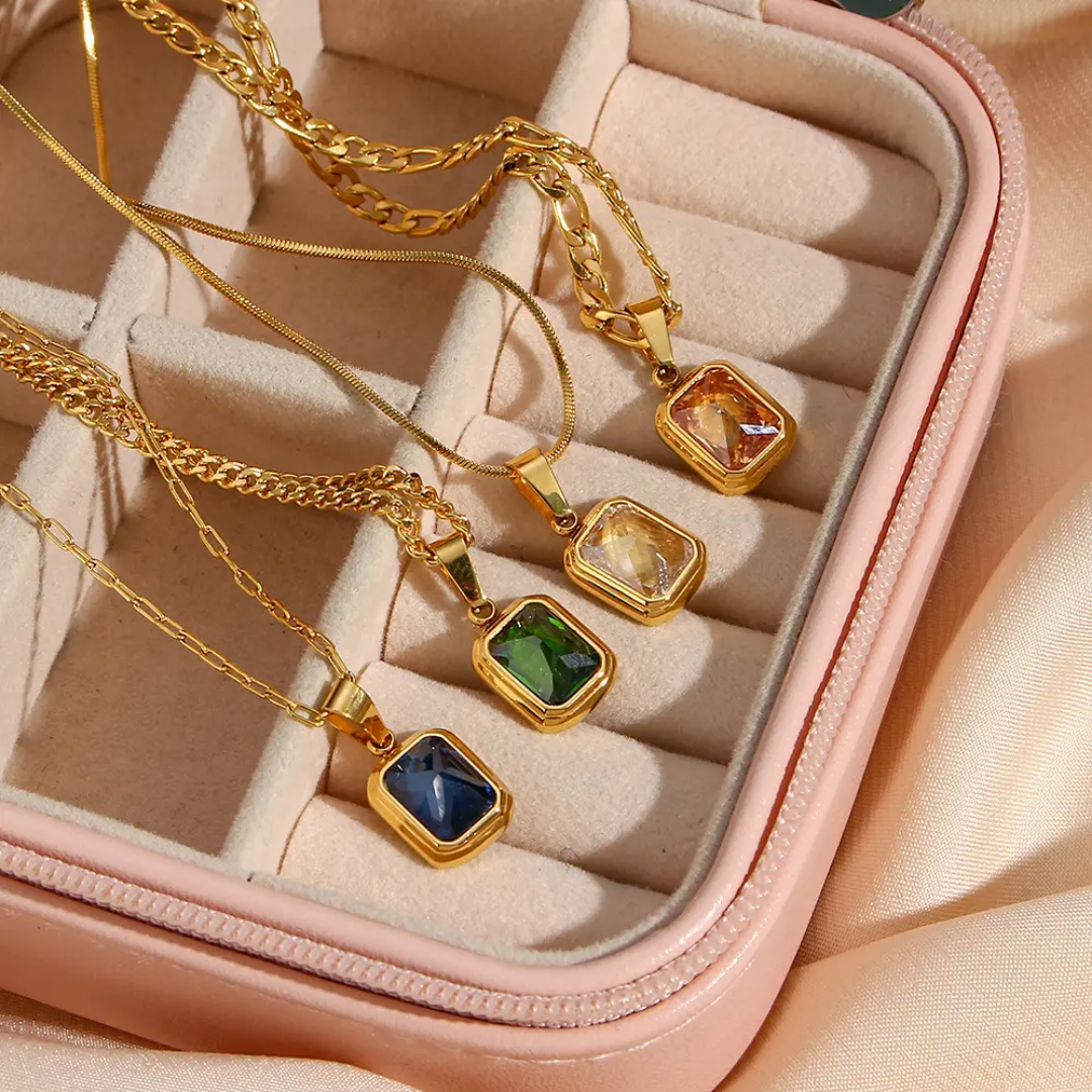 Gemstone Pendant Chain