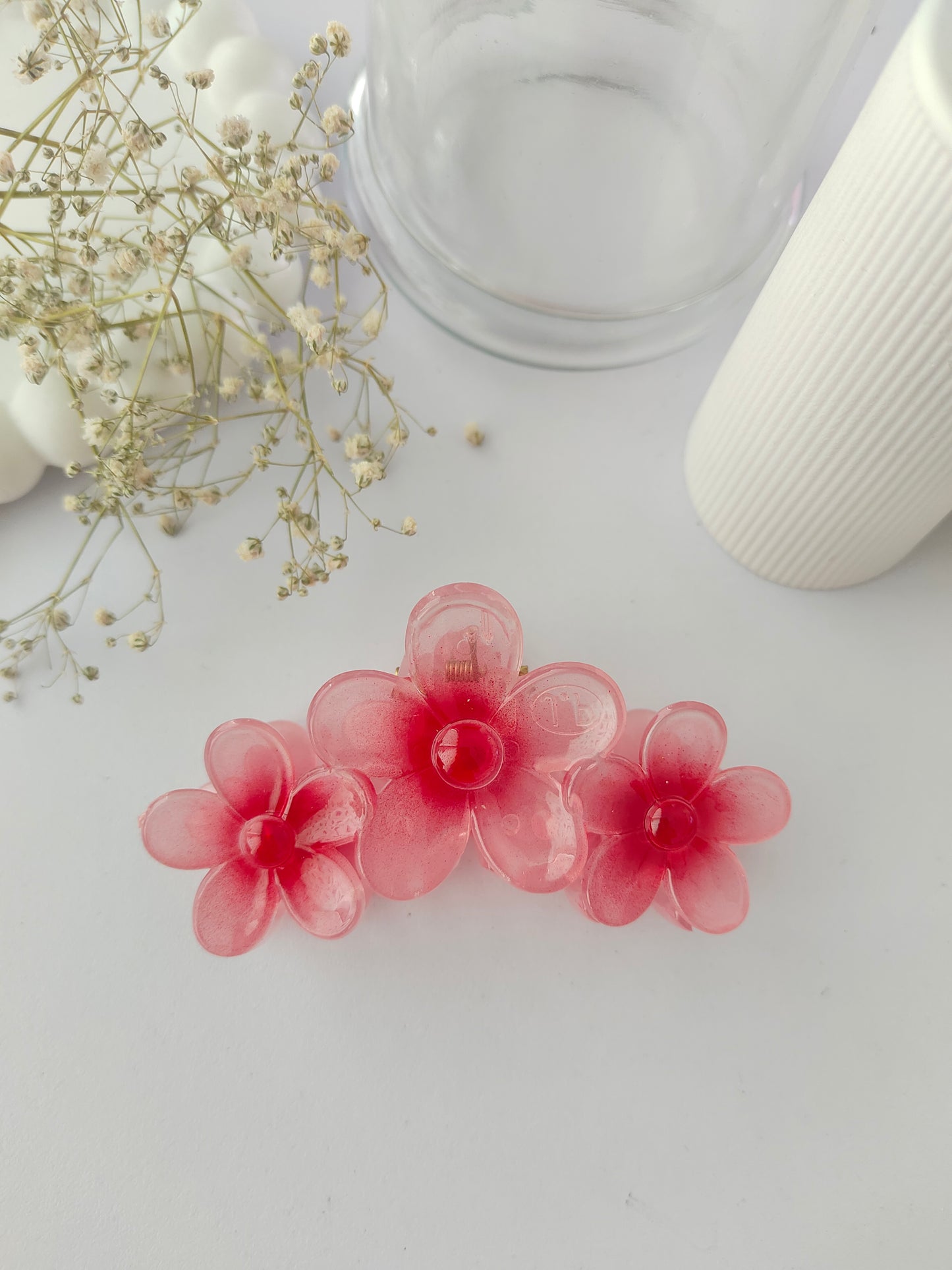 Tri-Floral Claw Clips