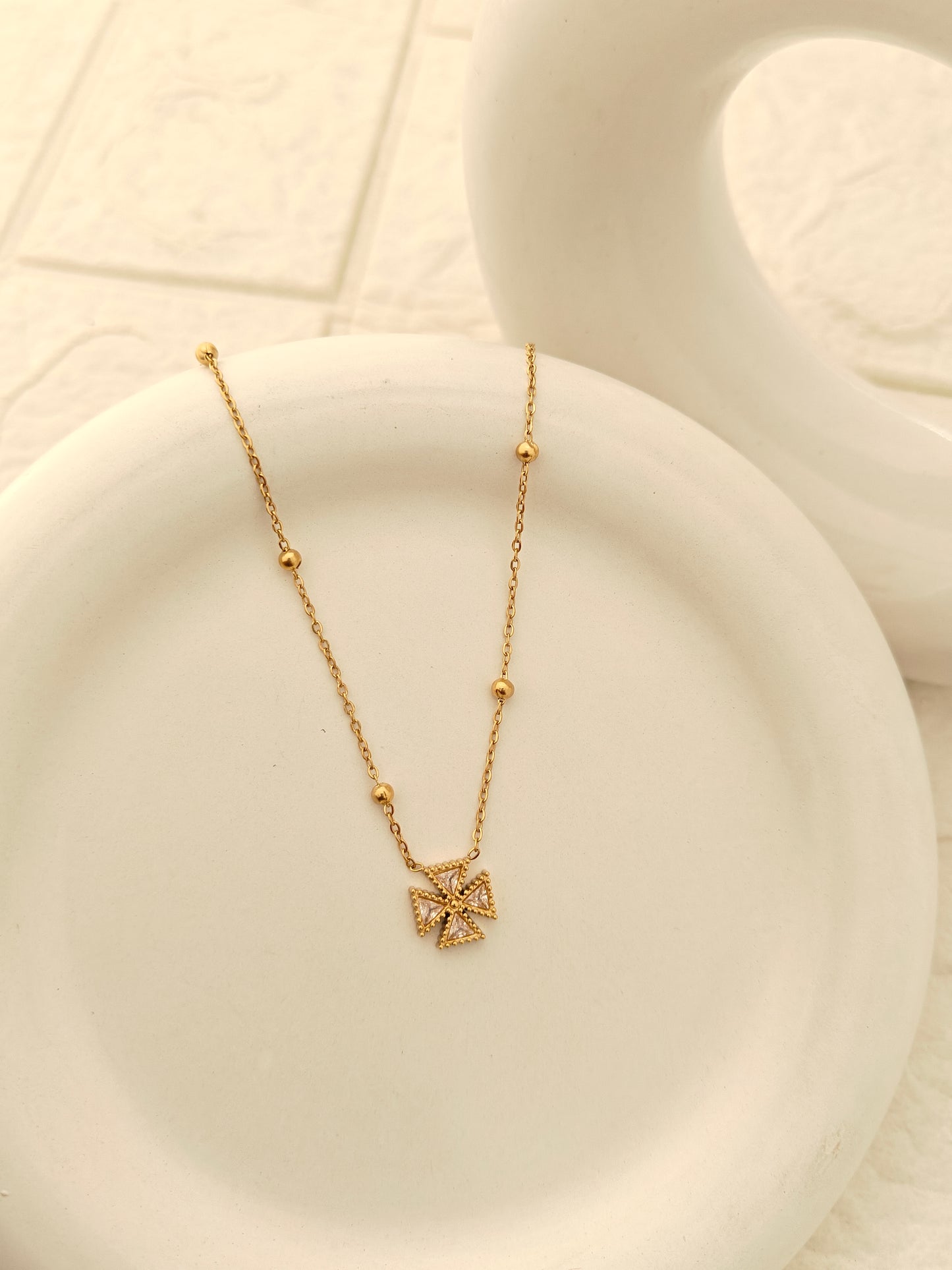 Celeste Cross Necklace