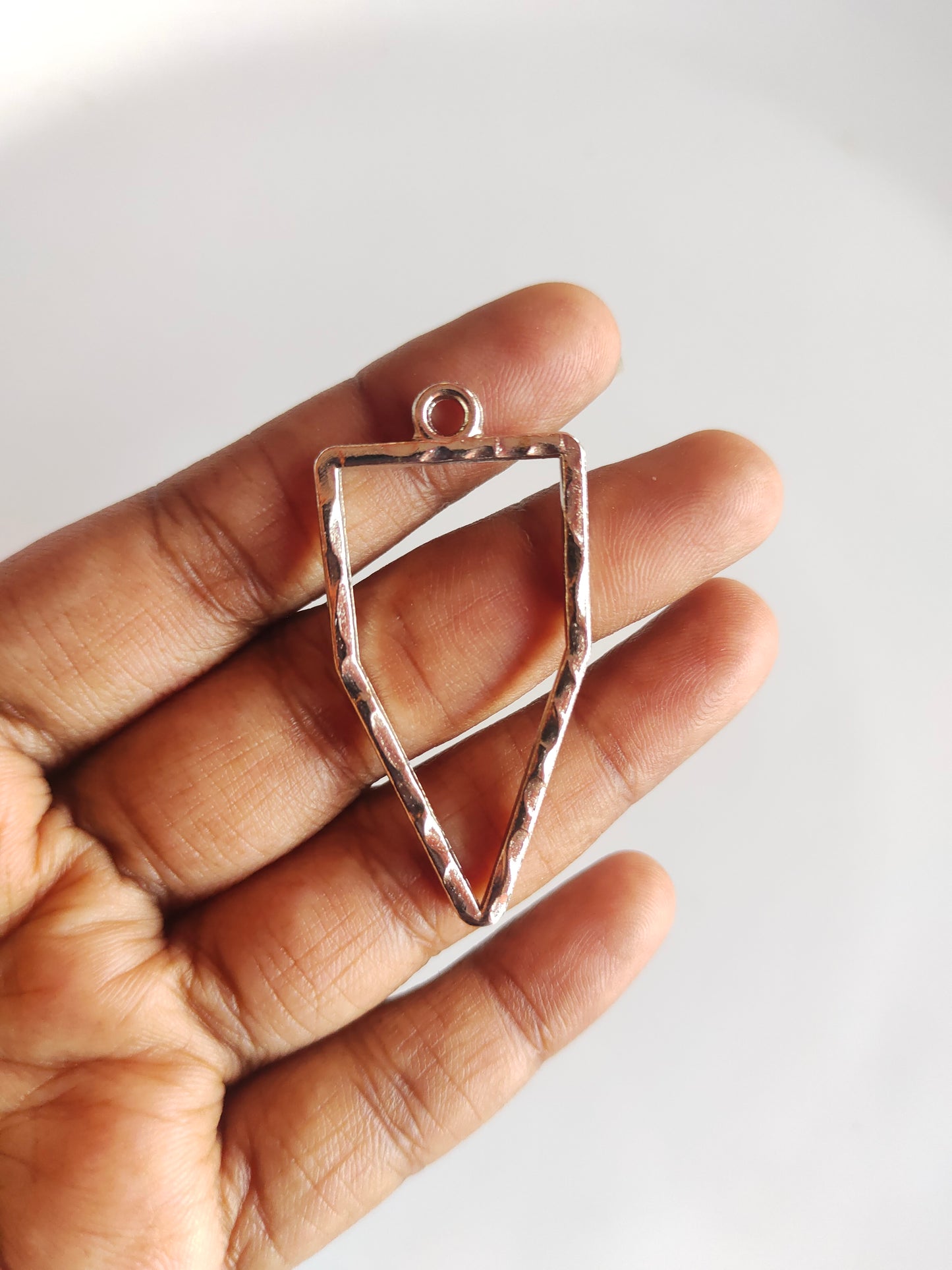 Silver Kite Hammered Bezel - 1 Piece