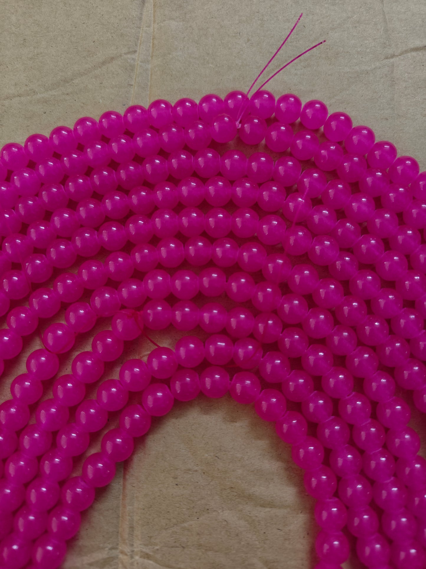 Jelly Beads Pink 3 - approx. 100 beads