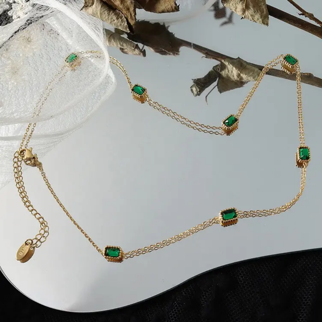 Mini Green Emerald Chain
