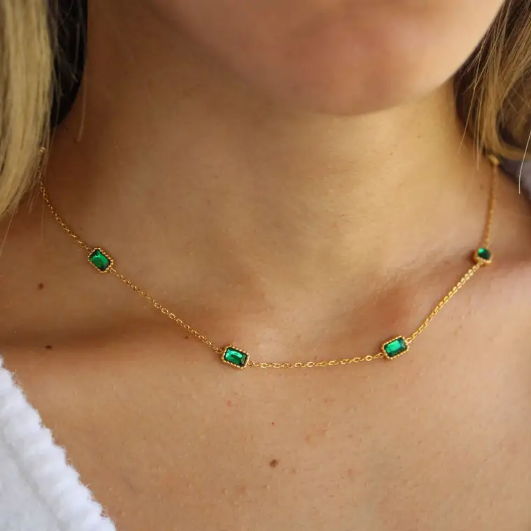 Mini Green Emerald Chain